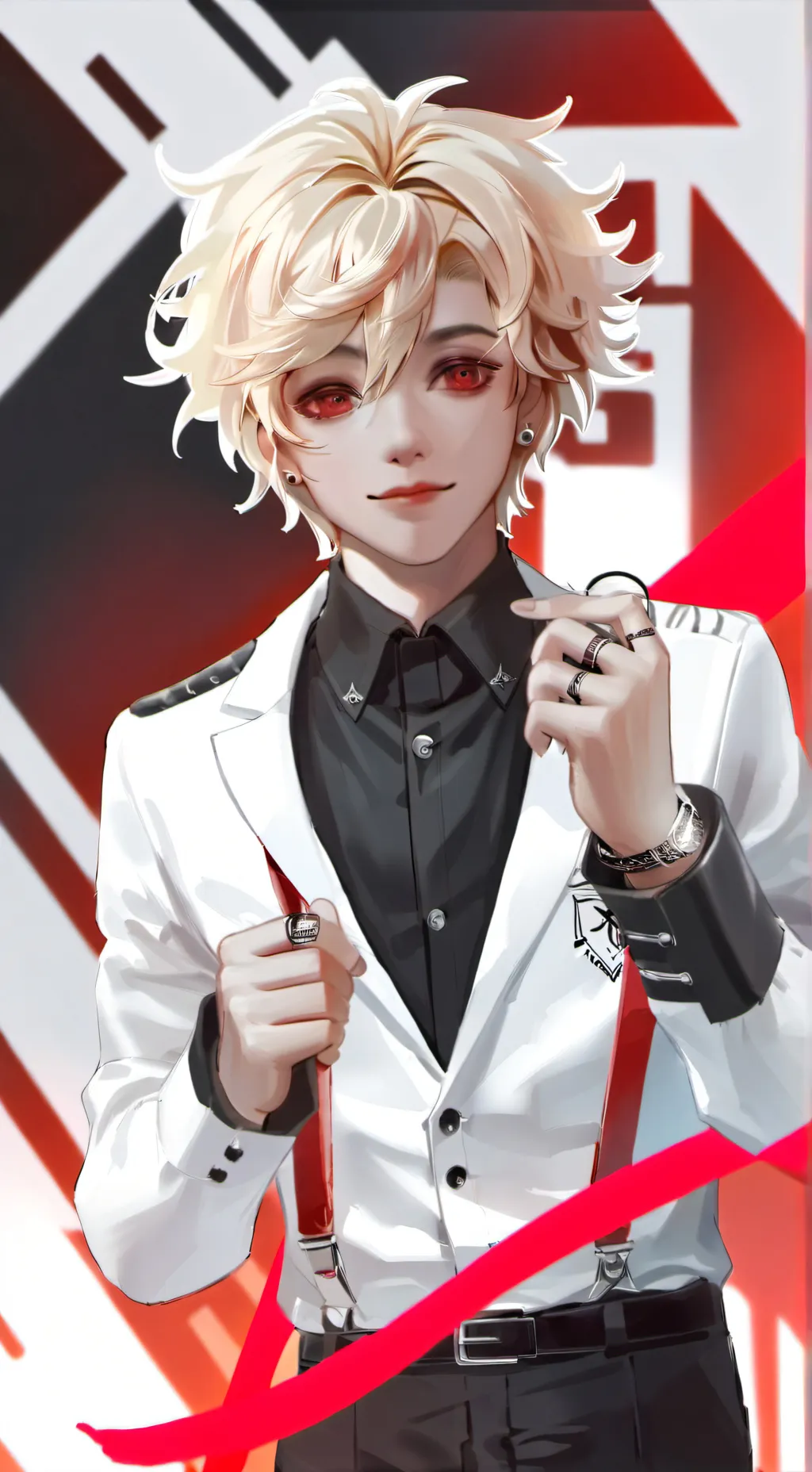 ai character: HH Lucifers suit background