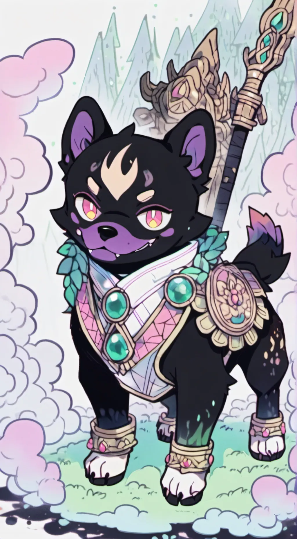 ai character: Inu Knight background