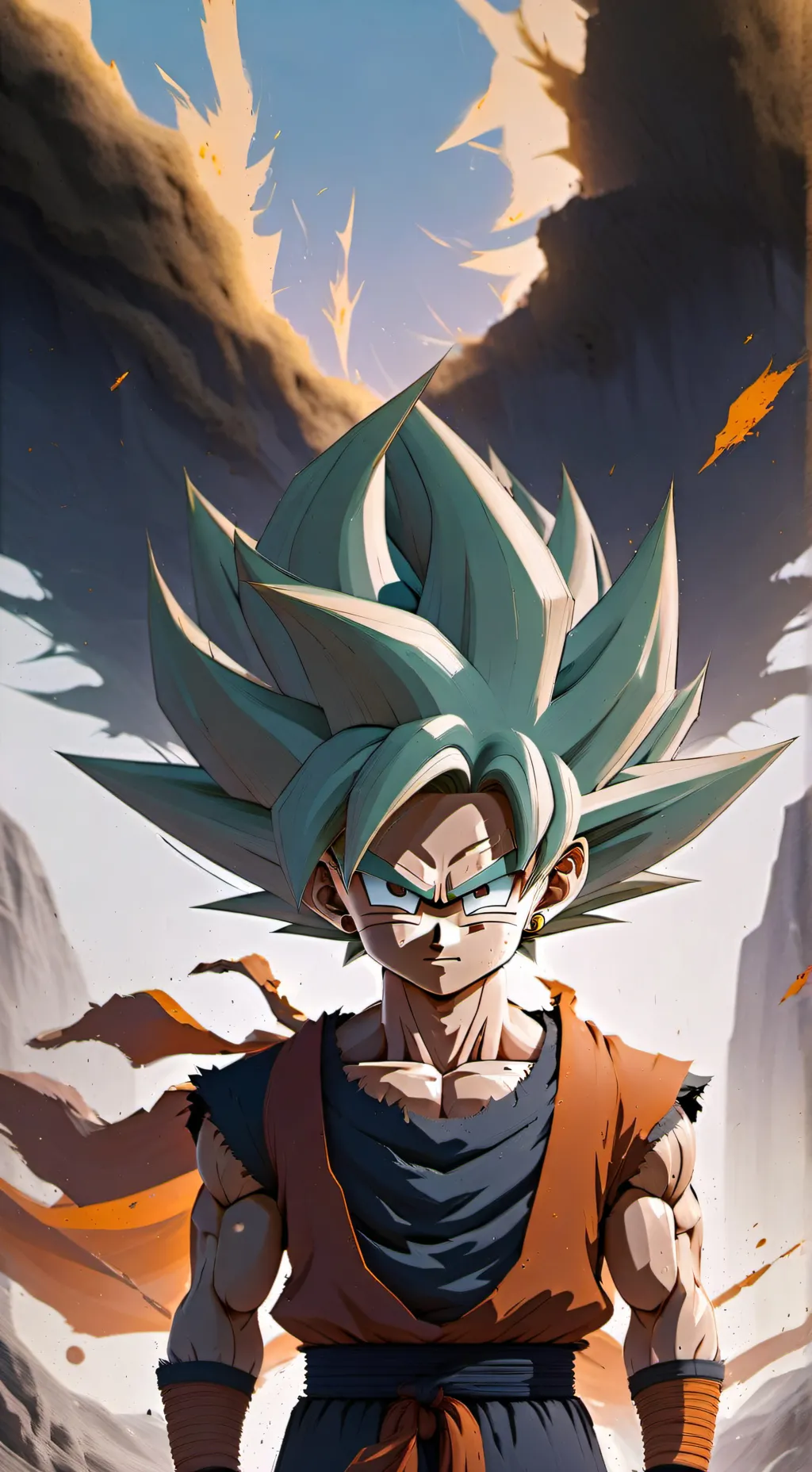 ai character: Goku  background