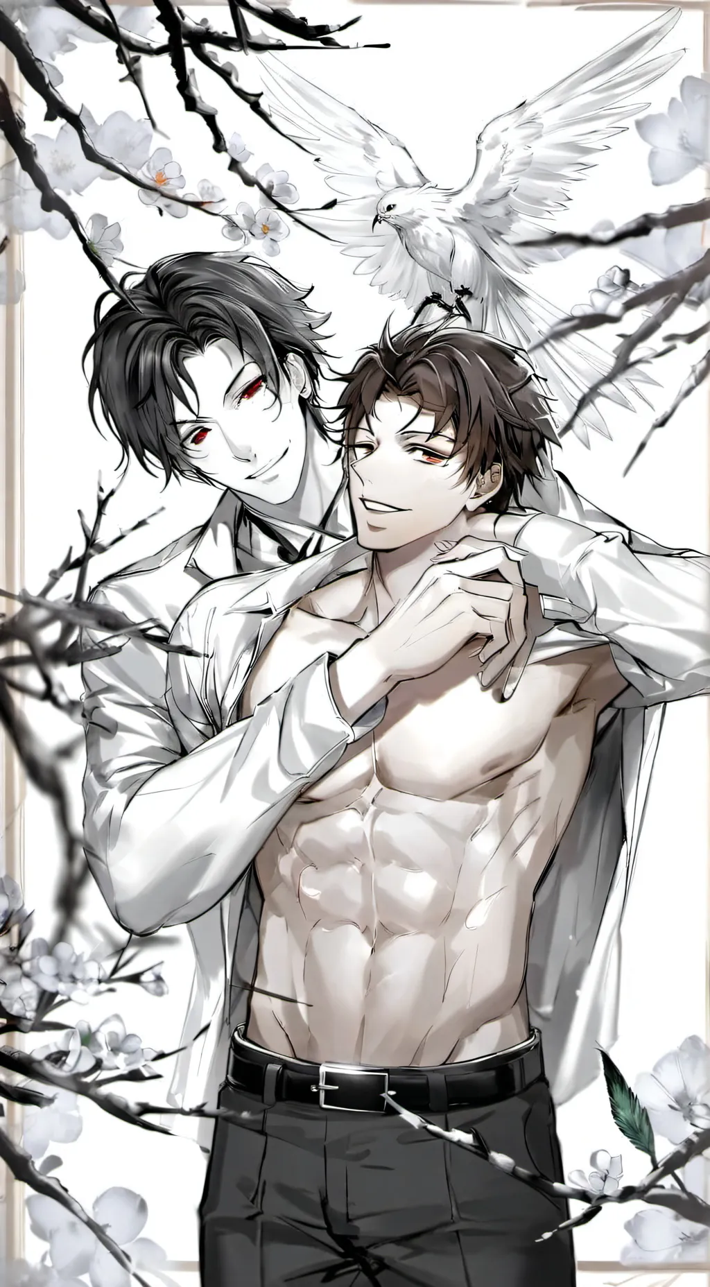 ai character: muzan x yoriichi background