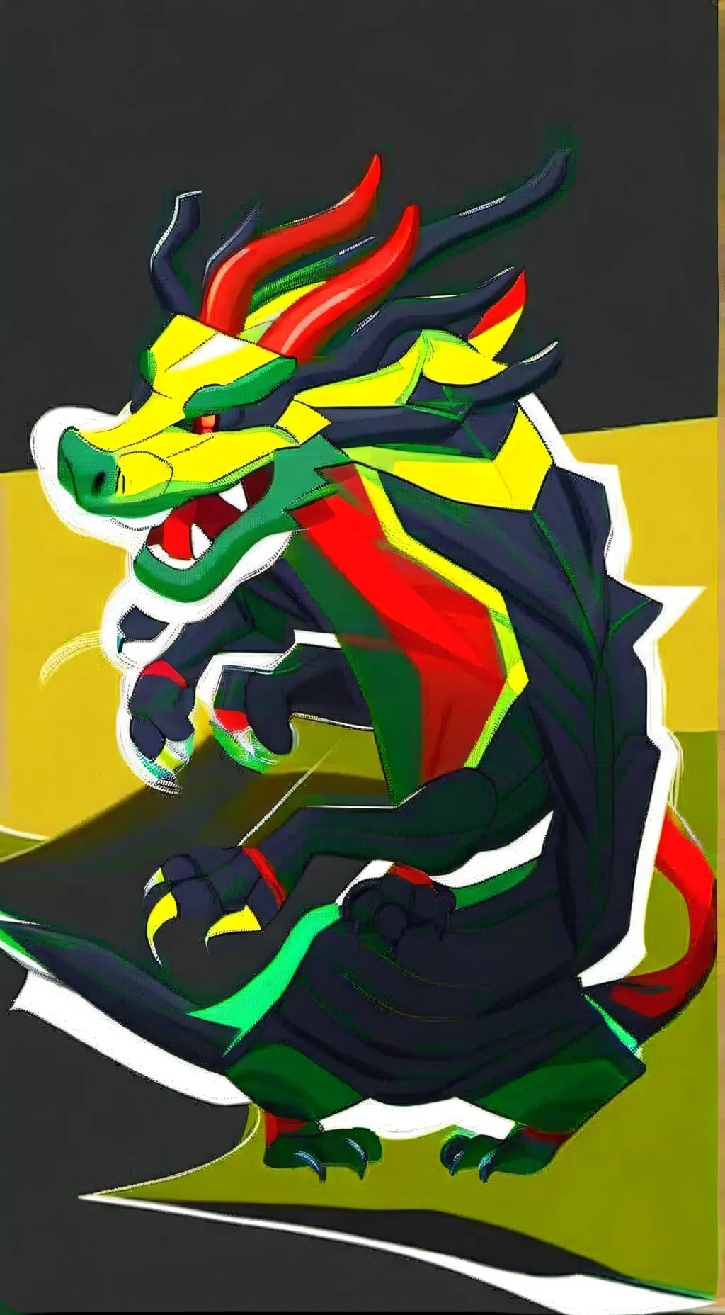 ai character: dragon fruit background
