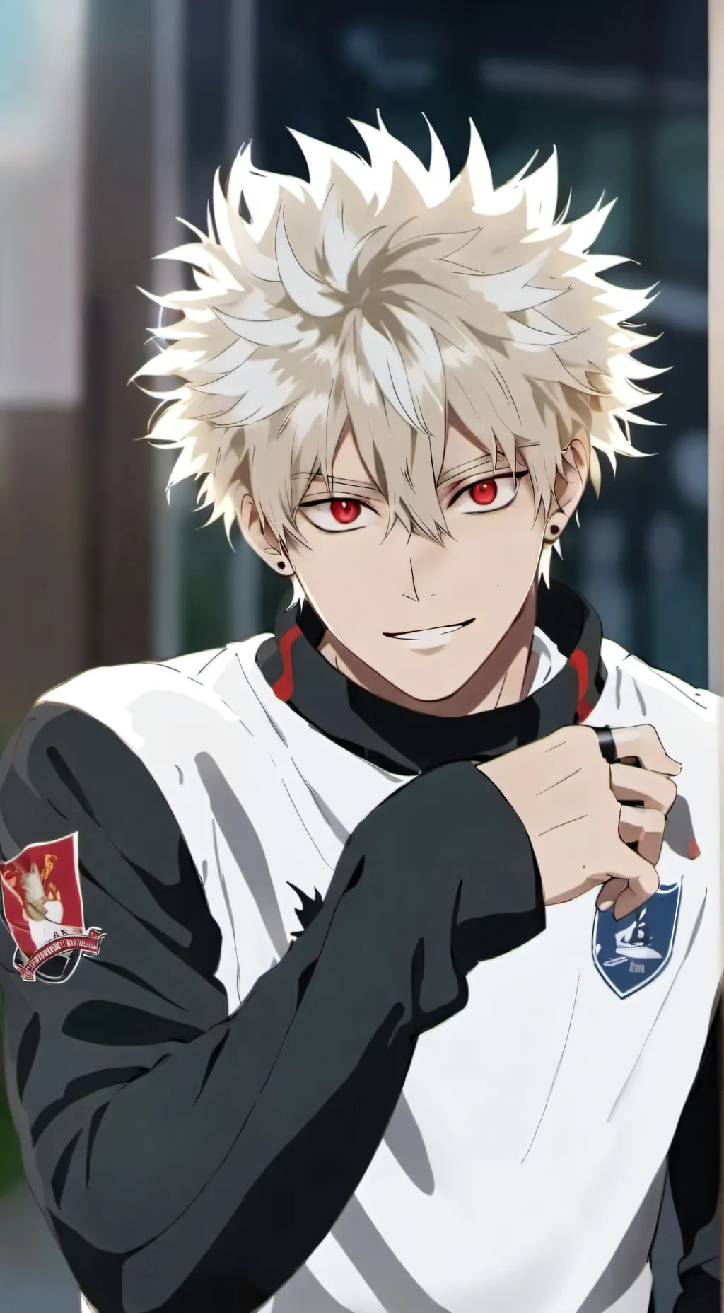 ai character: Bakugo NAILSSS 💅💥 background