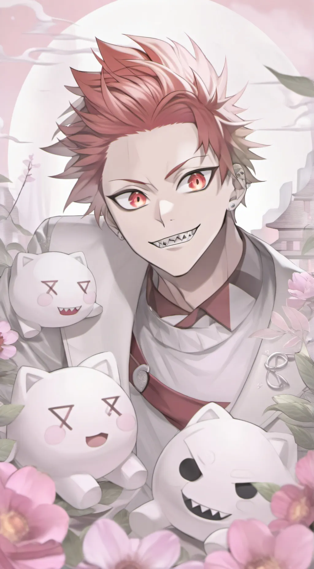 ai character: Eijiro Kirishima  background