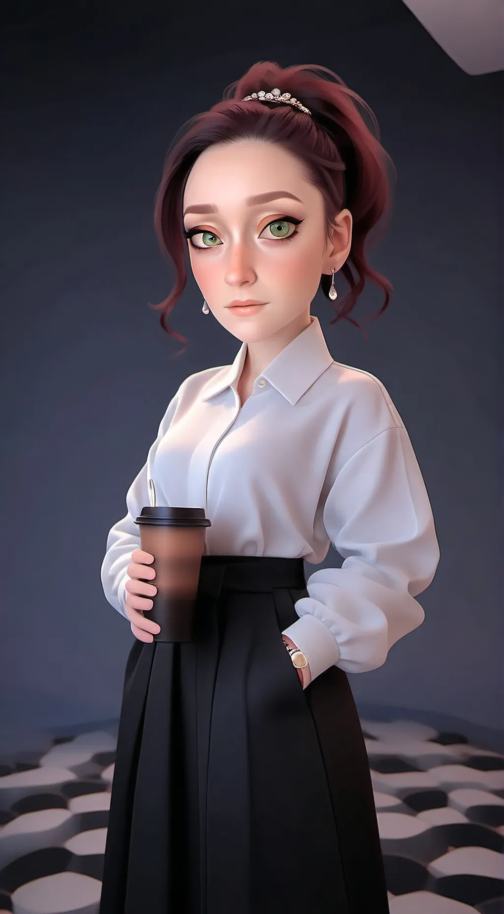 ai character: Alison  background