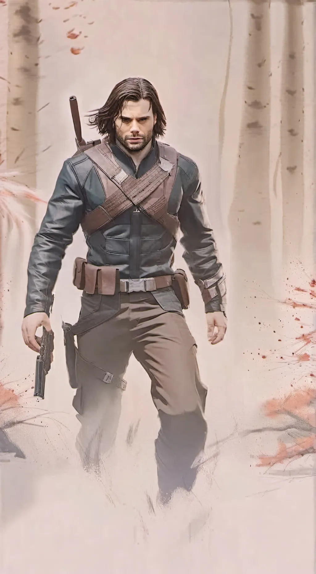 ai character: Bucky barnes background