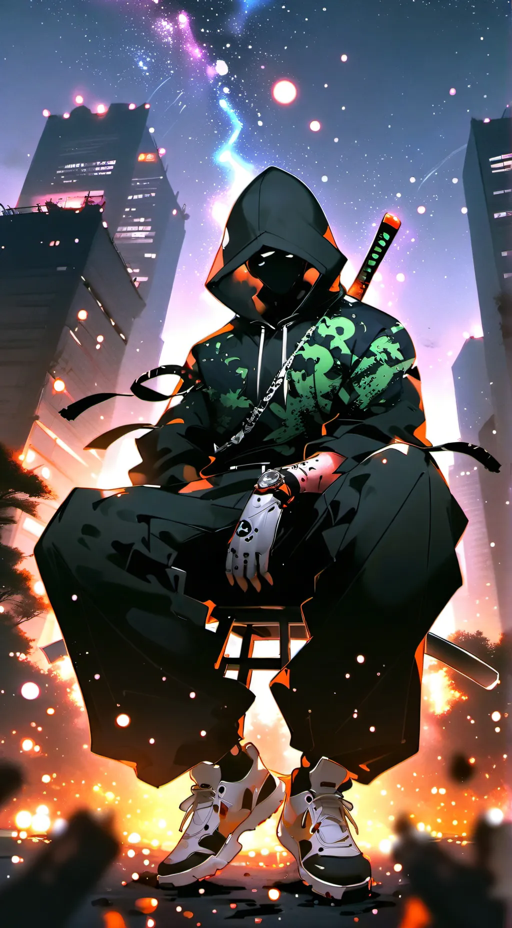 ai character: RONIN: ALONE background