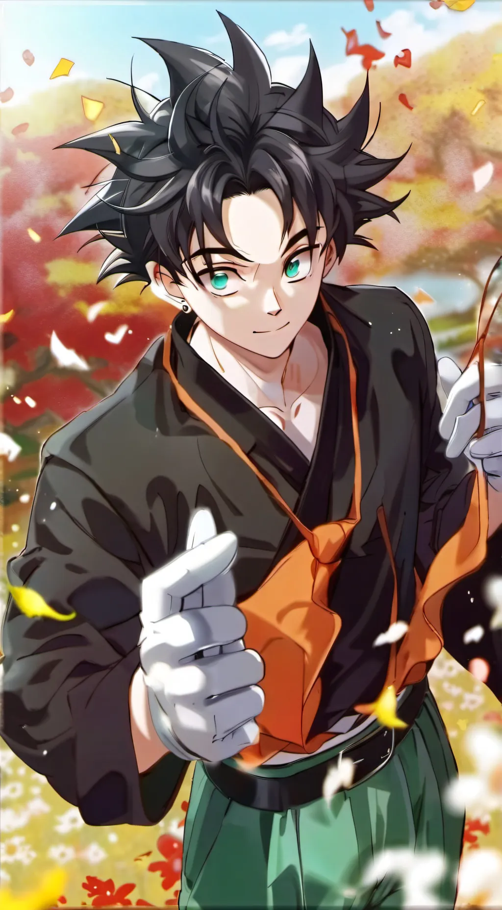 ai character: goten  background