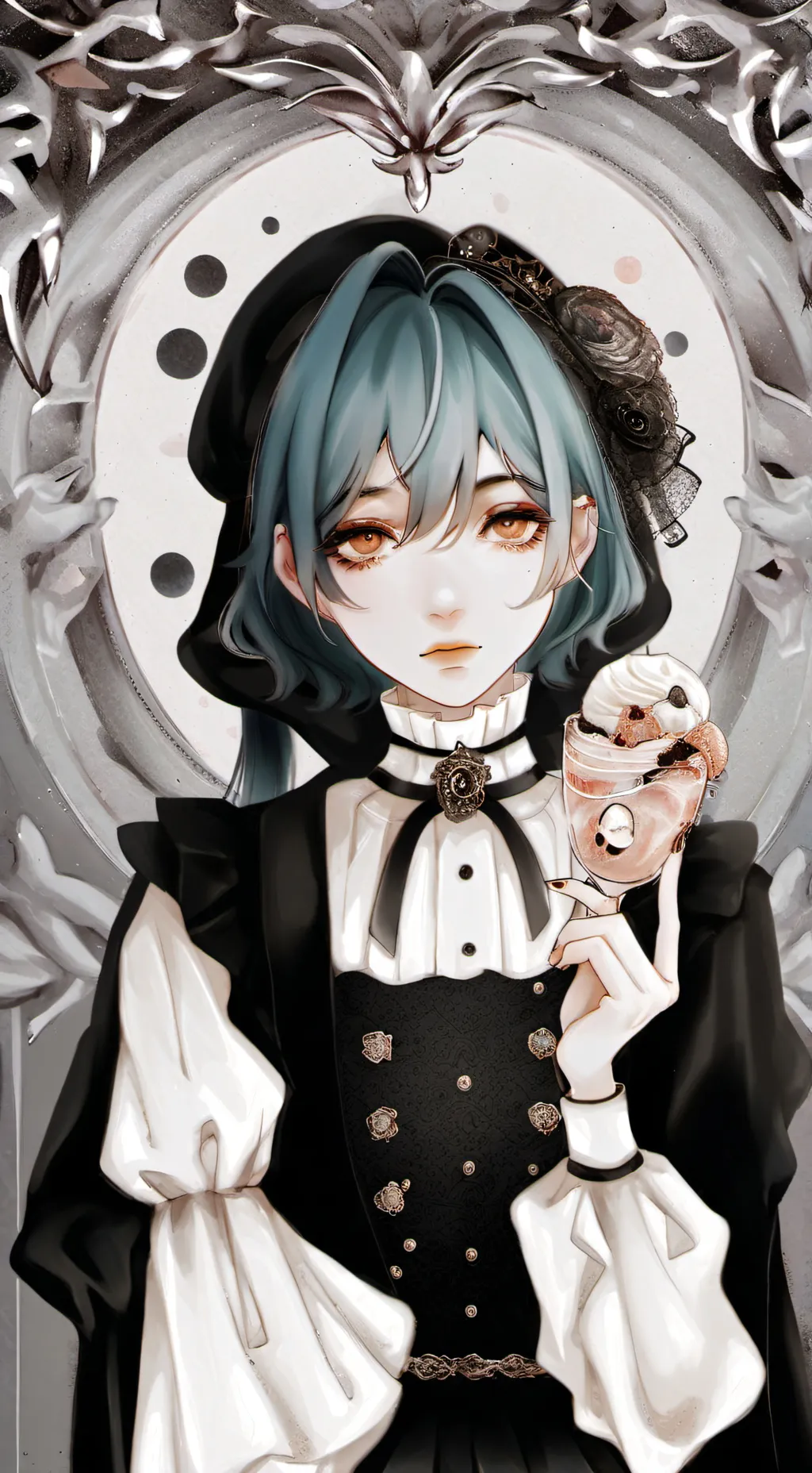 ai character: Im quitting im sry background