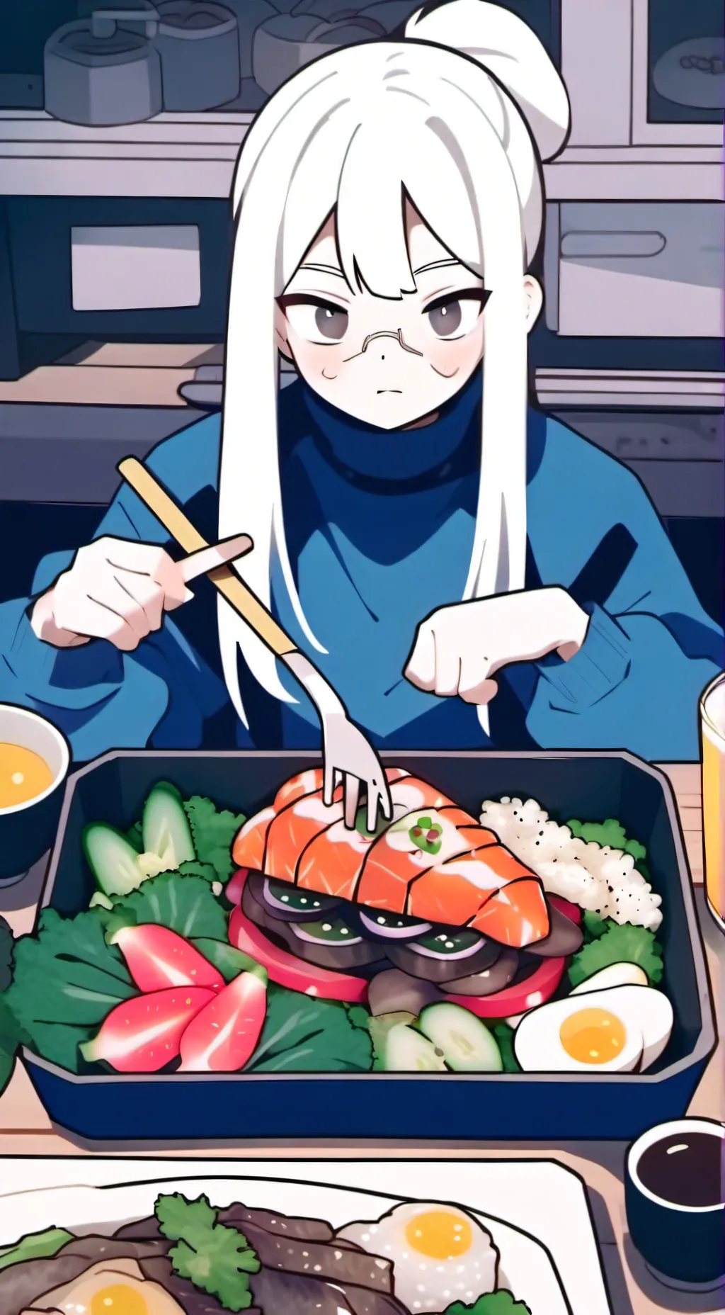 ai character: mha mukbang background