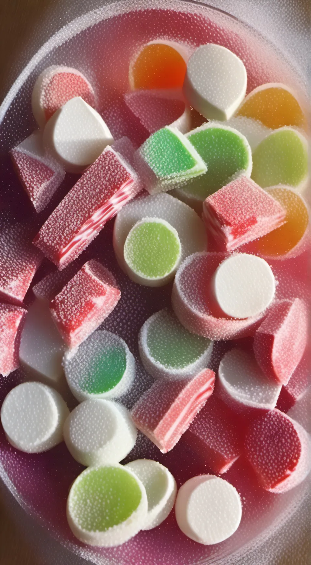 ai character: Mysterious Candies background