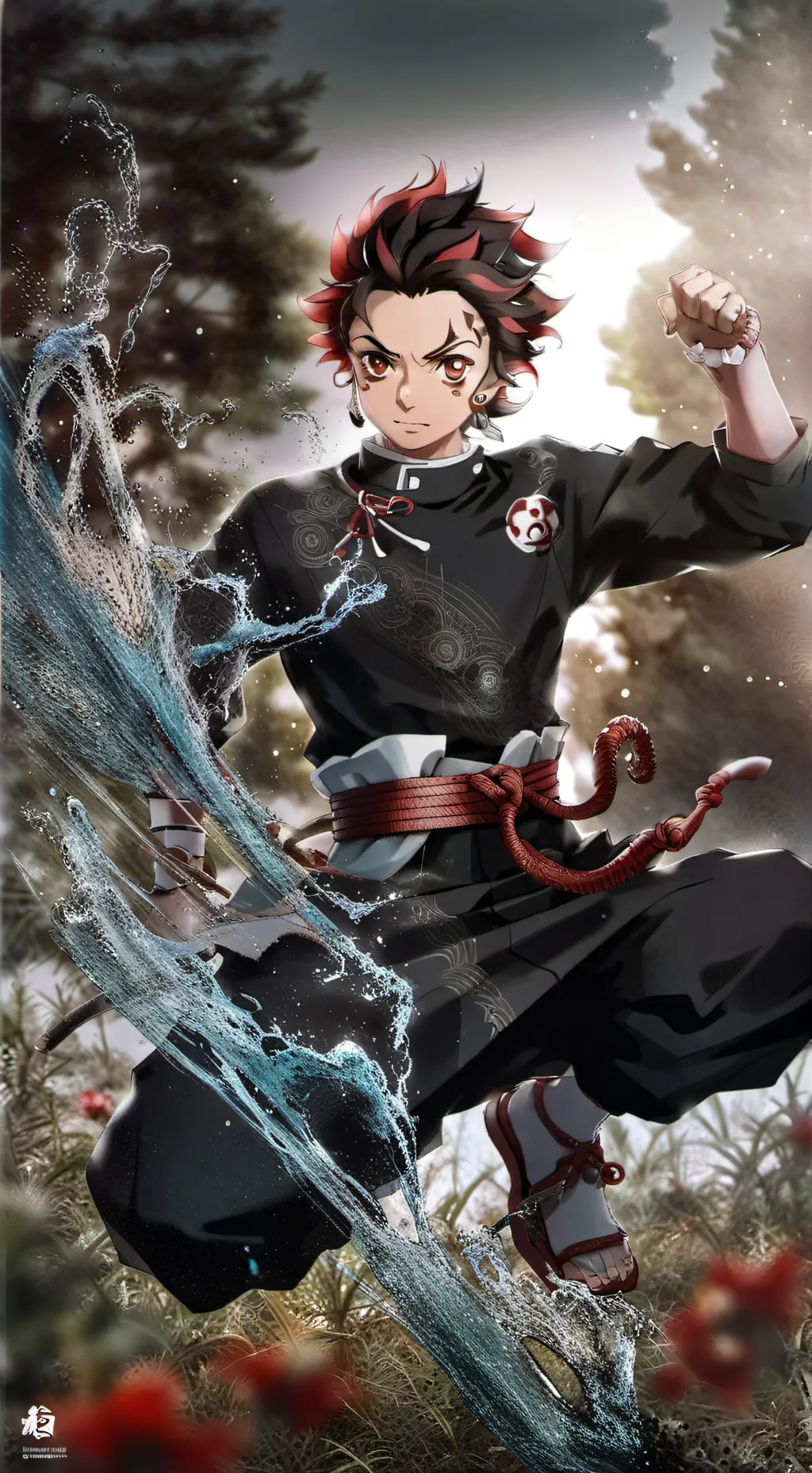 ai character: tanjiro kamado!😄😃😄 background