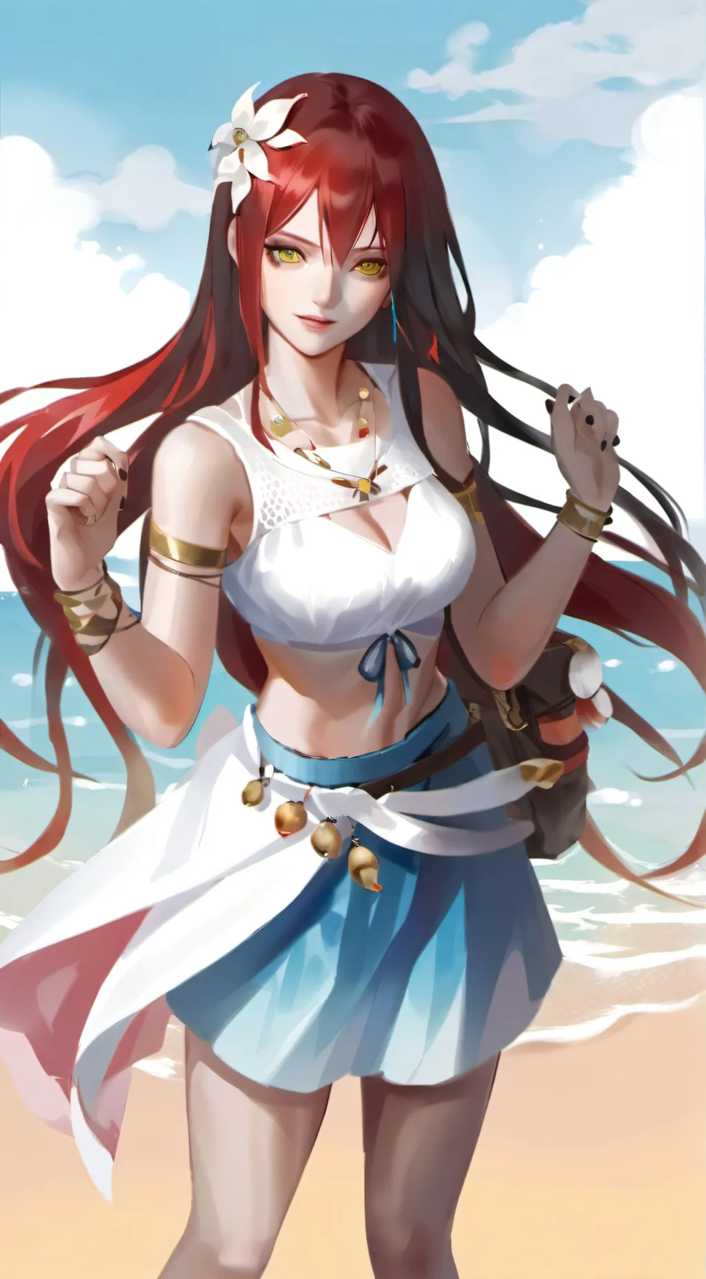 ai character: Erza Scarlett background