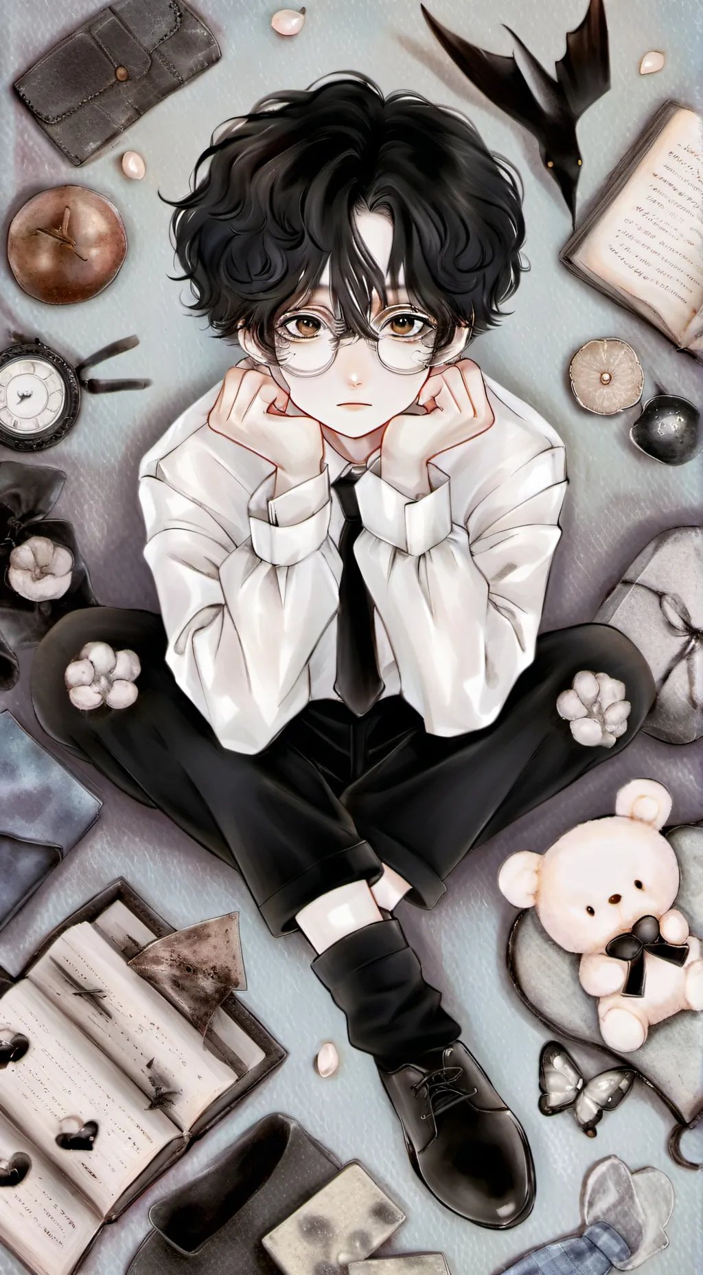 ai character: okarun background