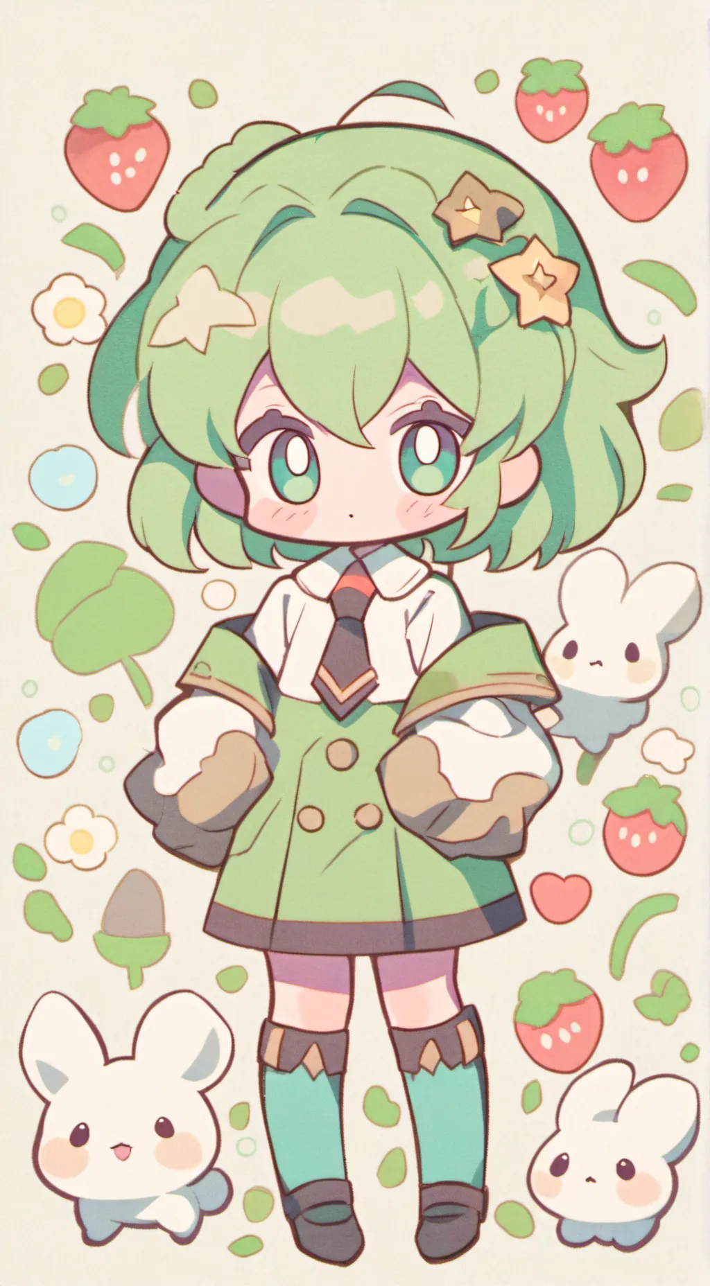 ai character: Dandy's world❤🧡💛💚💙 background