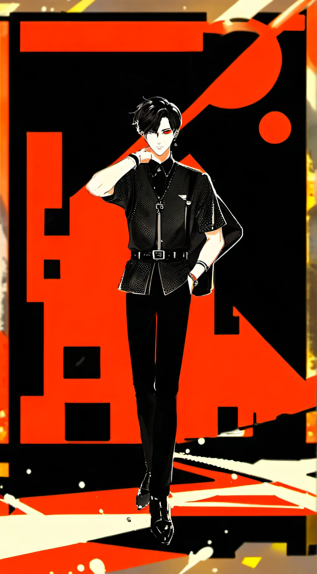 ai character: dandy wordls  background