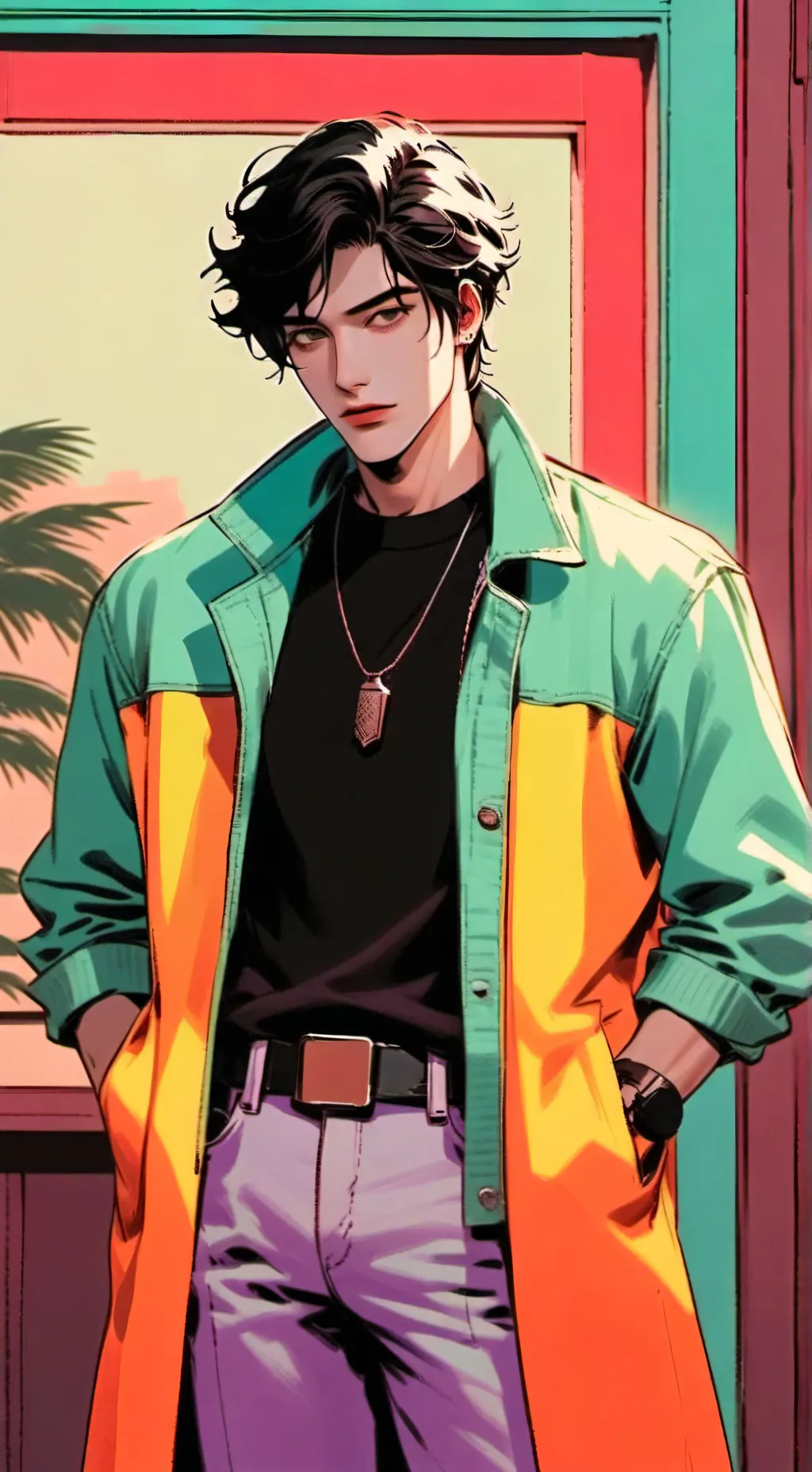 ai character: Corey  background