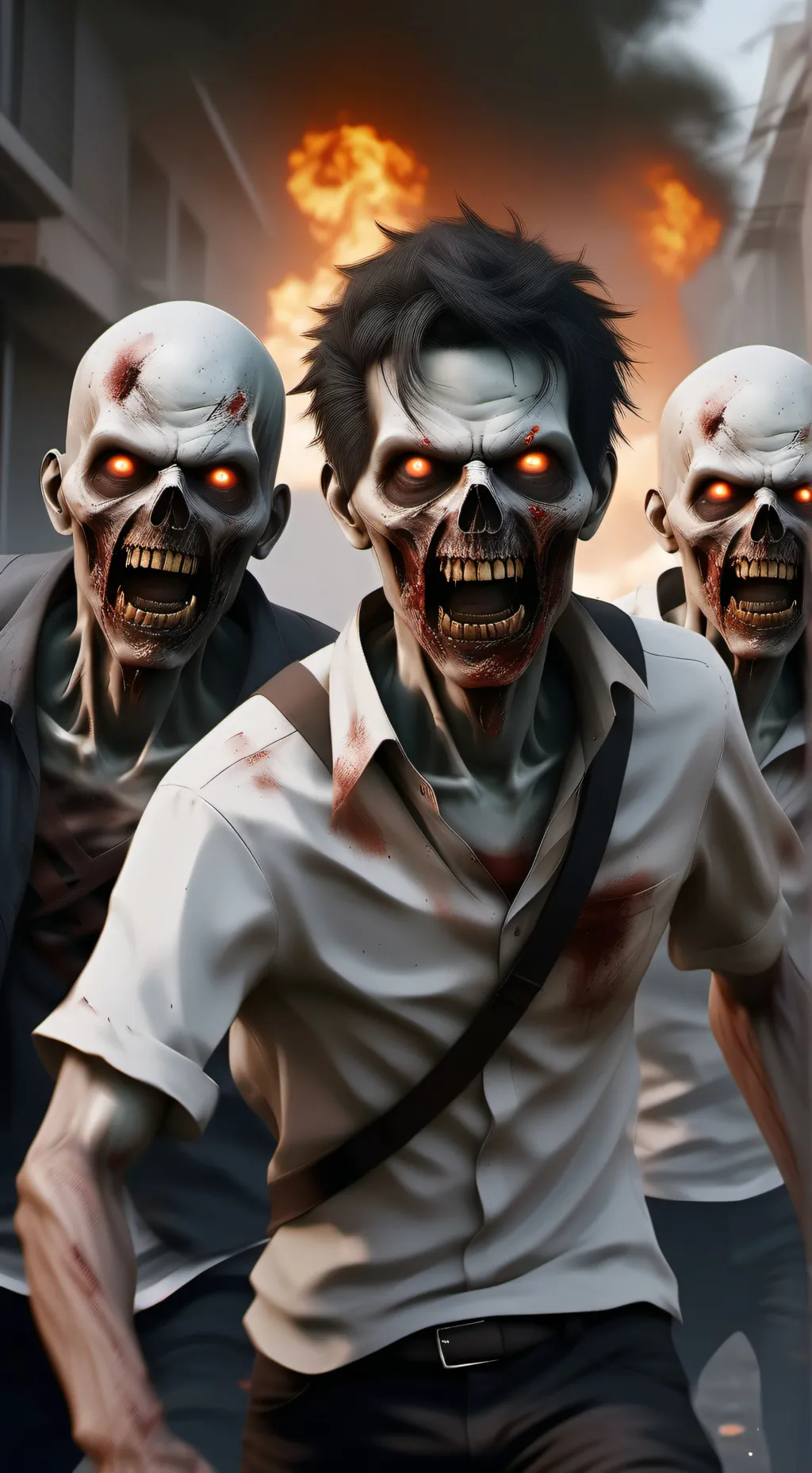 ai character: Zombie apocalypse background