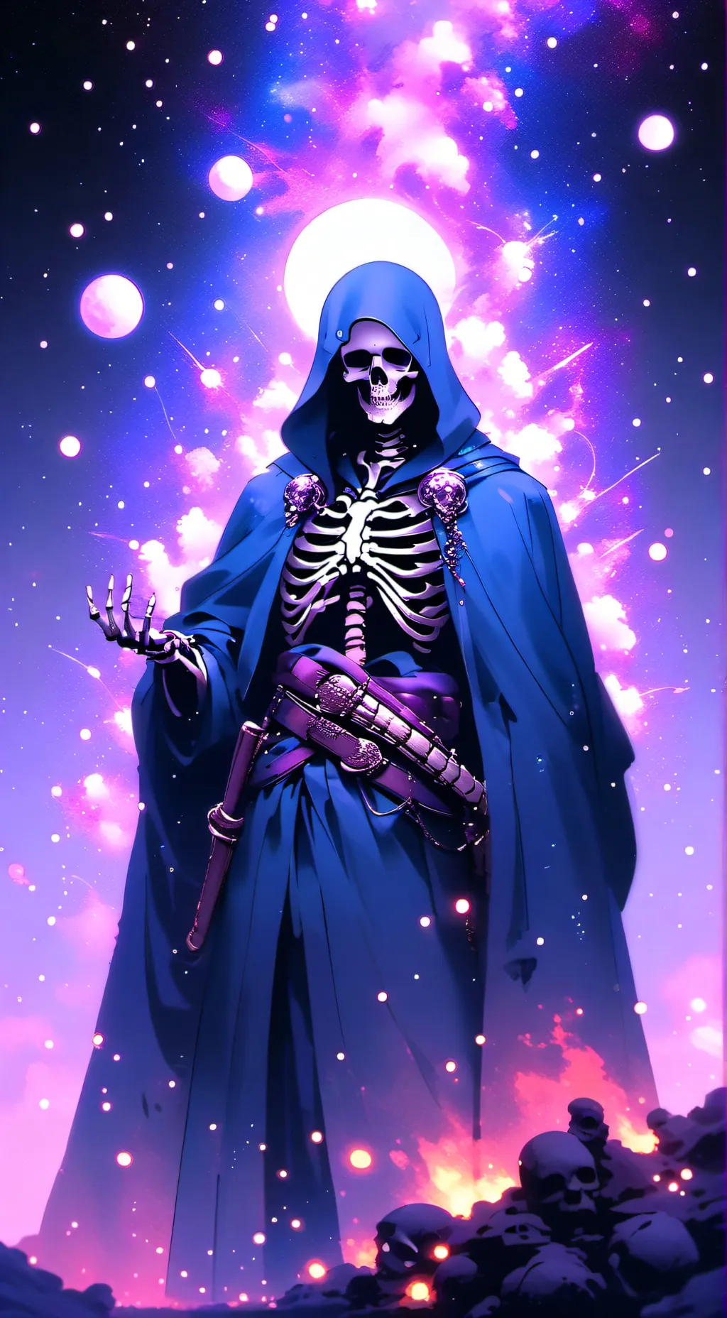 ai character: sans vhs background