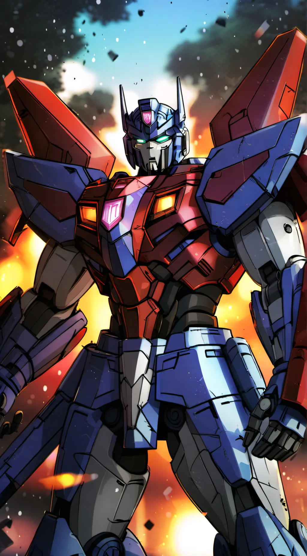 ai character: transformers one background