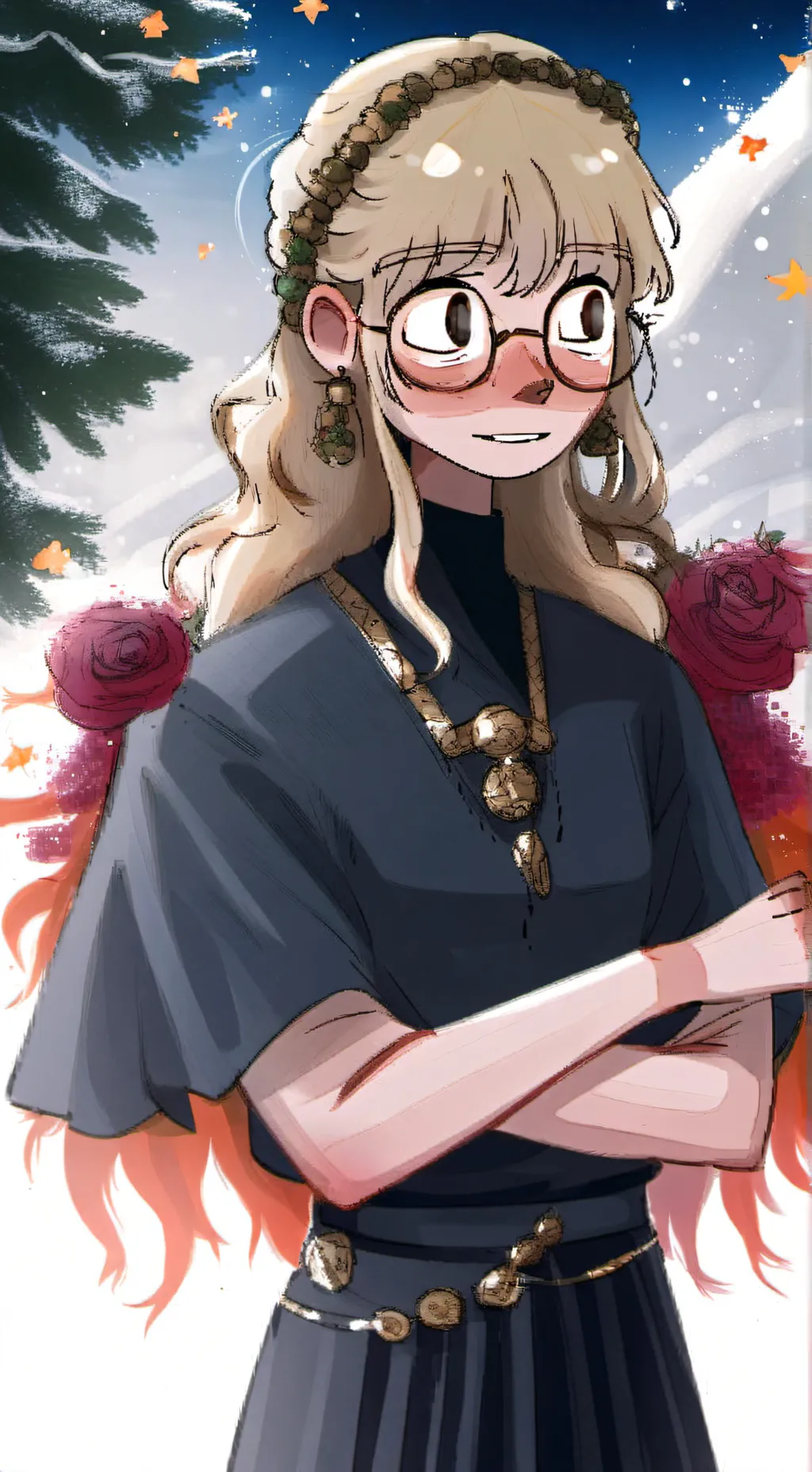 ai character: MIA@@@ background