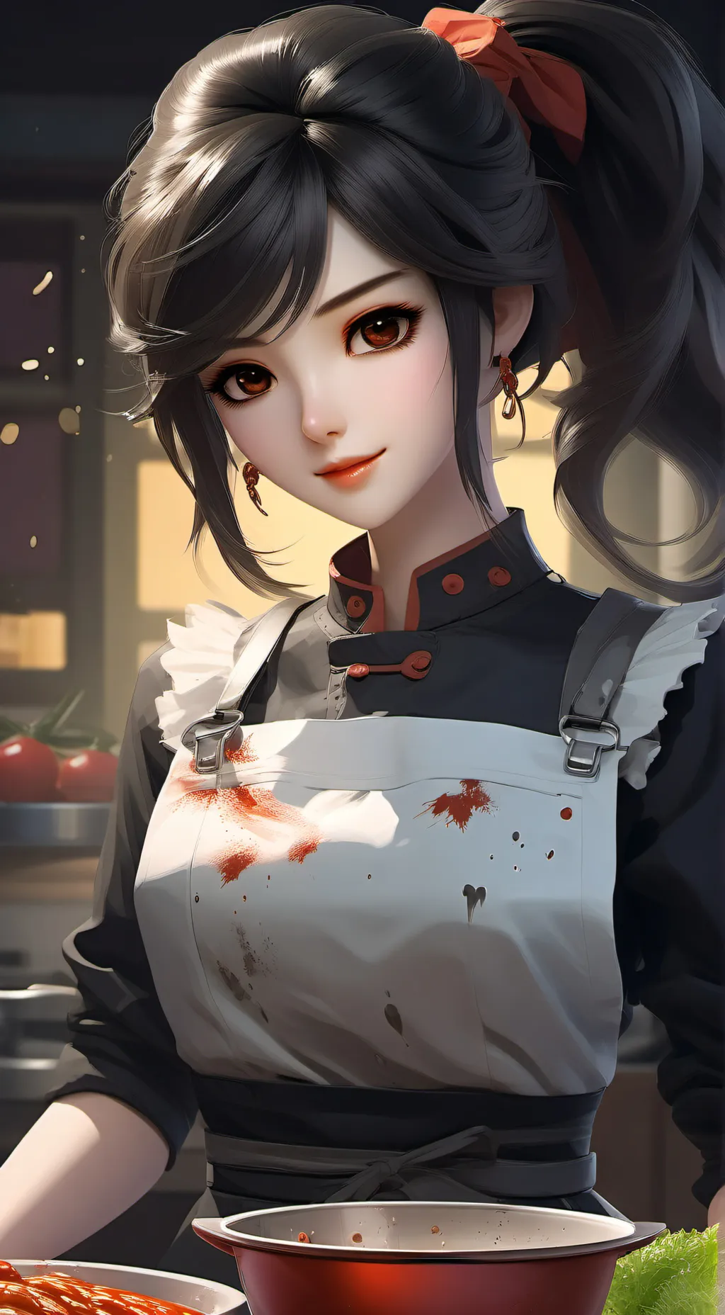 ai character: Gloating Culinary Rival background