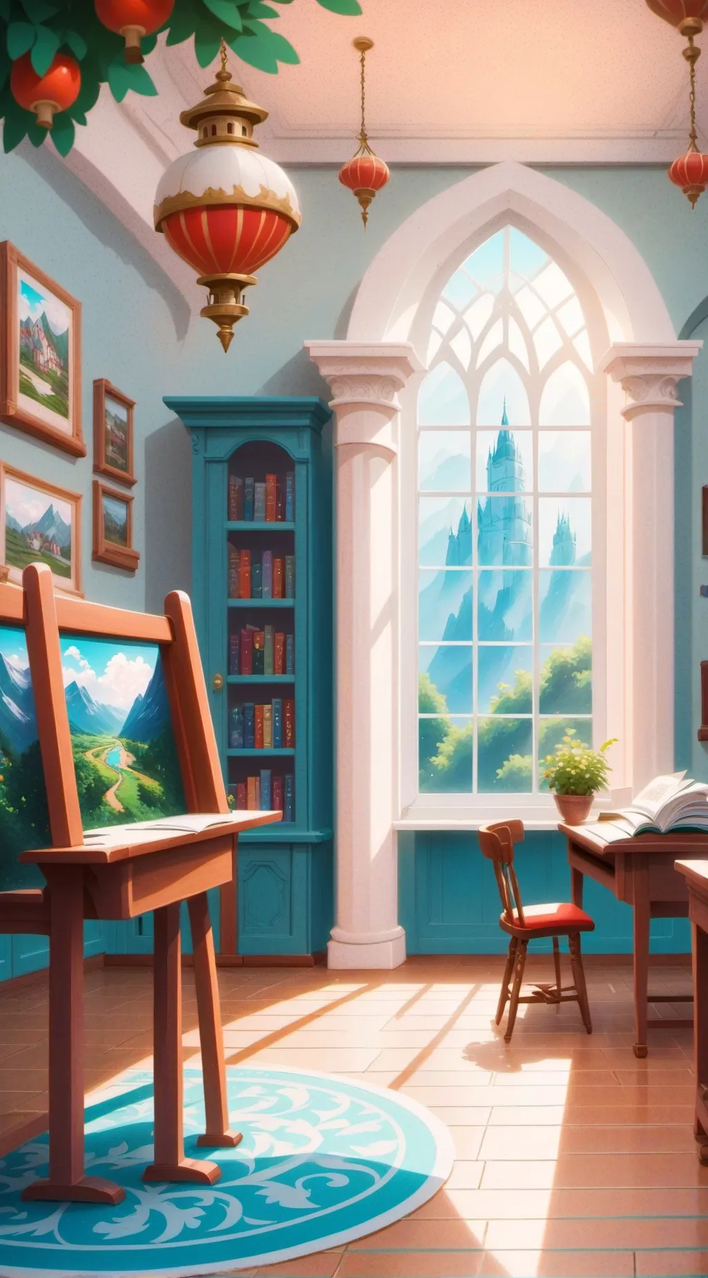 ai character: Monster School.  background