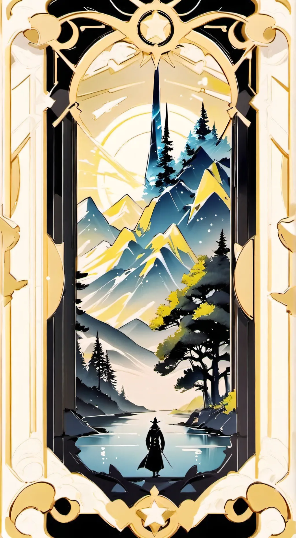 ai character: PDH x HOGWARTS background