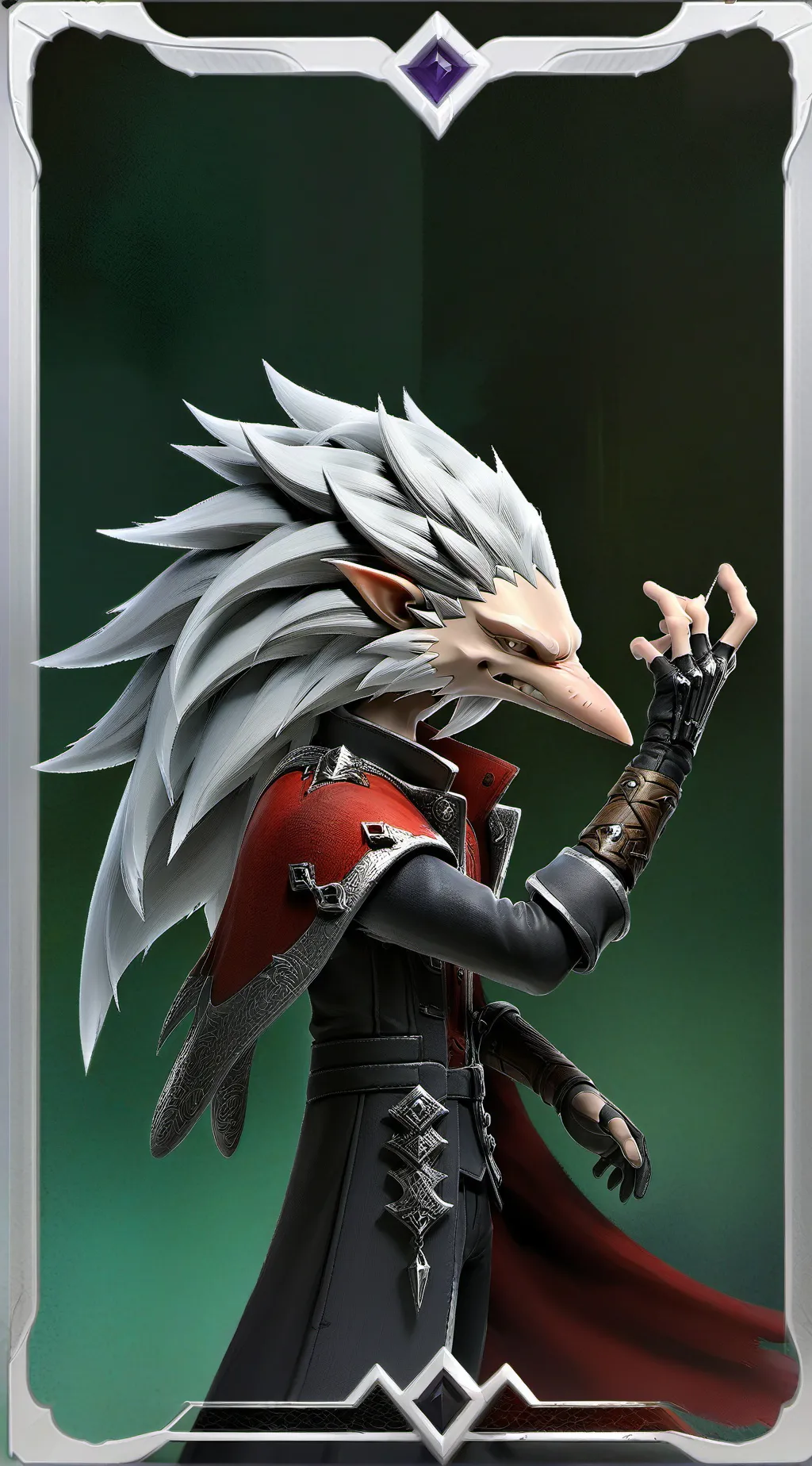 ai character: shadow background