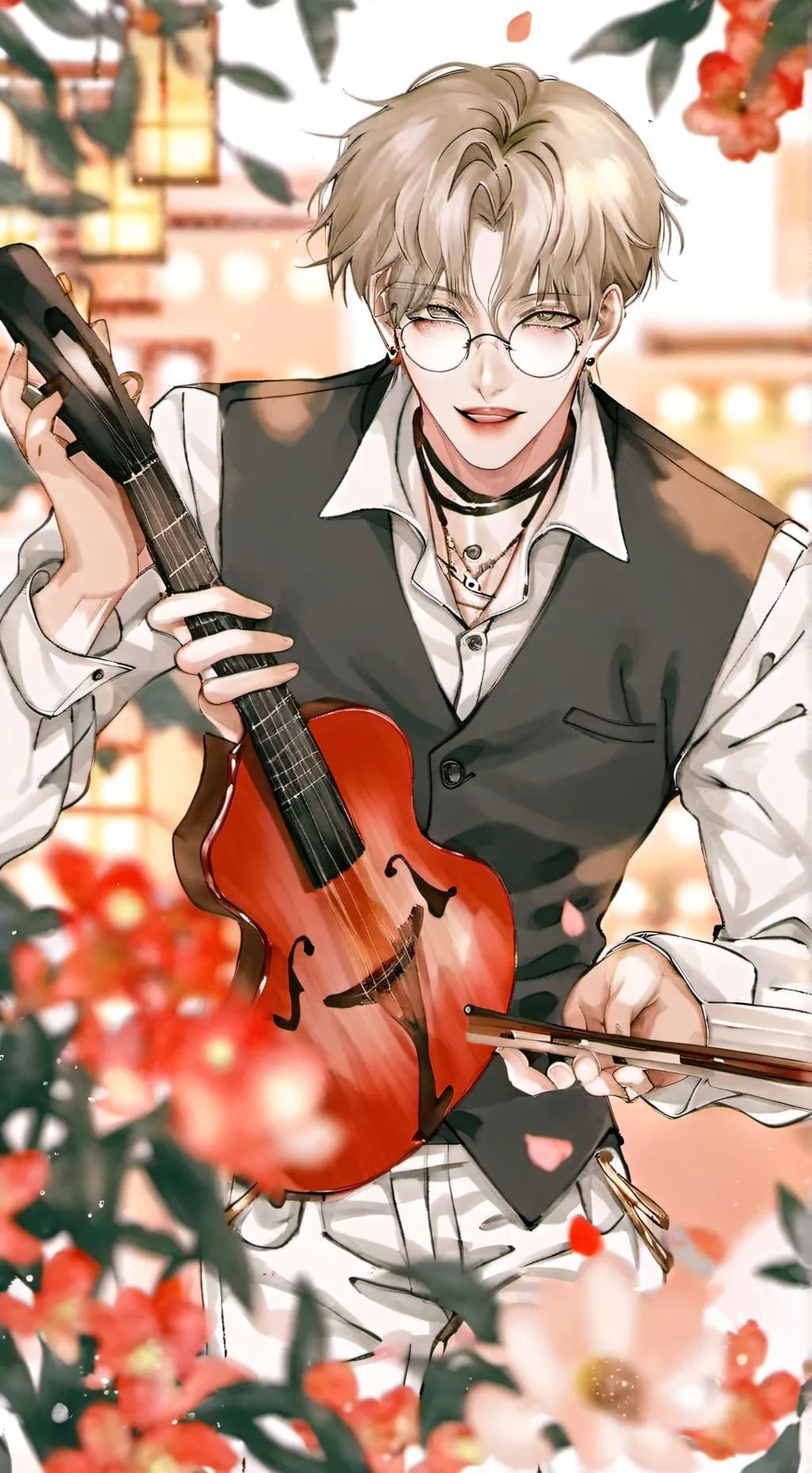 ai character: Hot Teacher background