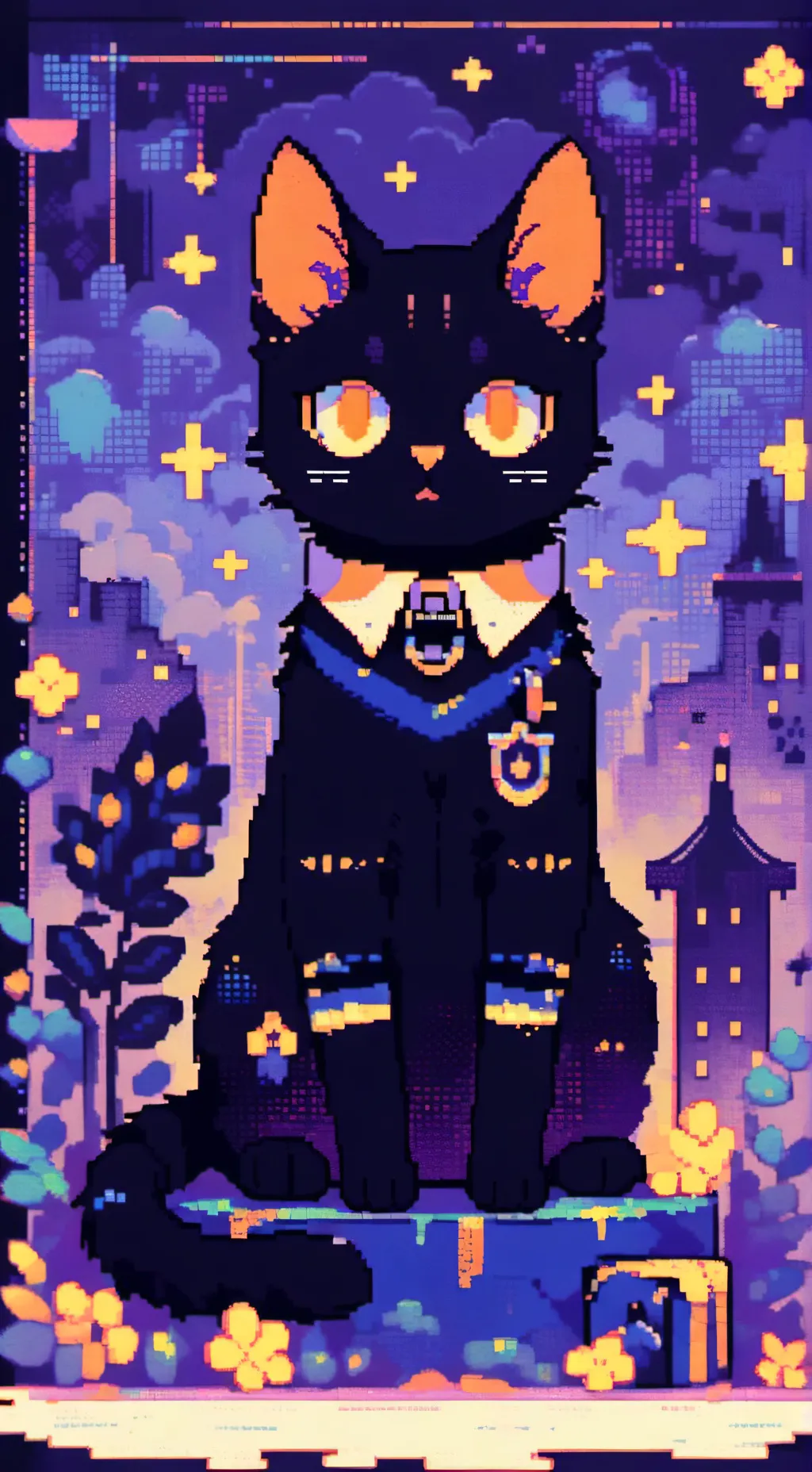 ai character: Meowma  background
