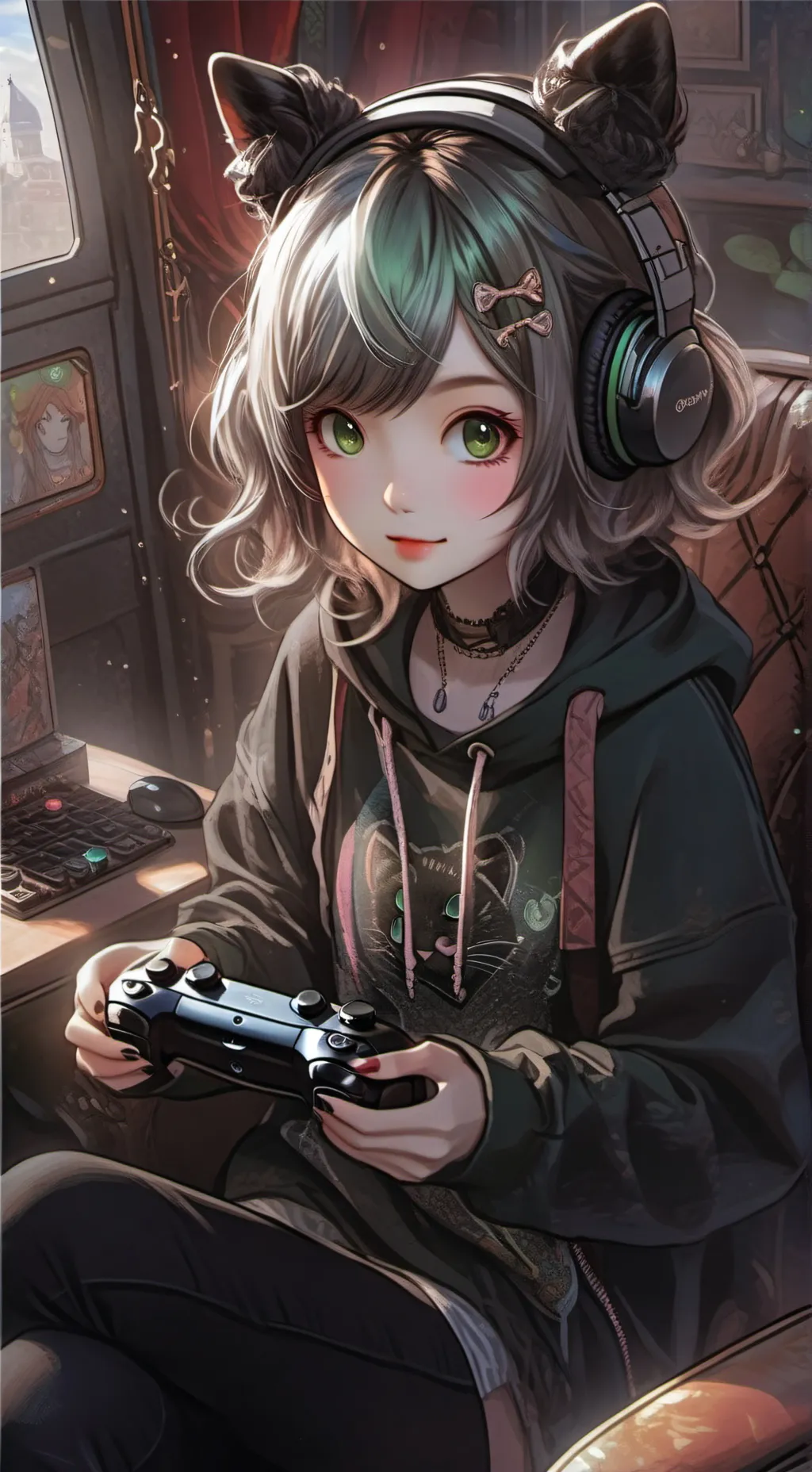 ai character: Quiet kiid background