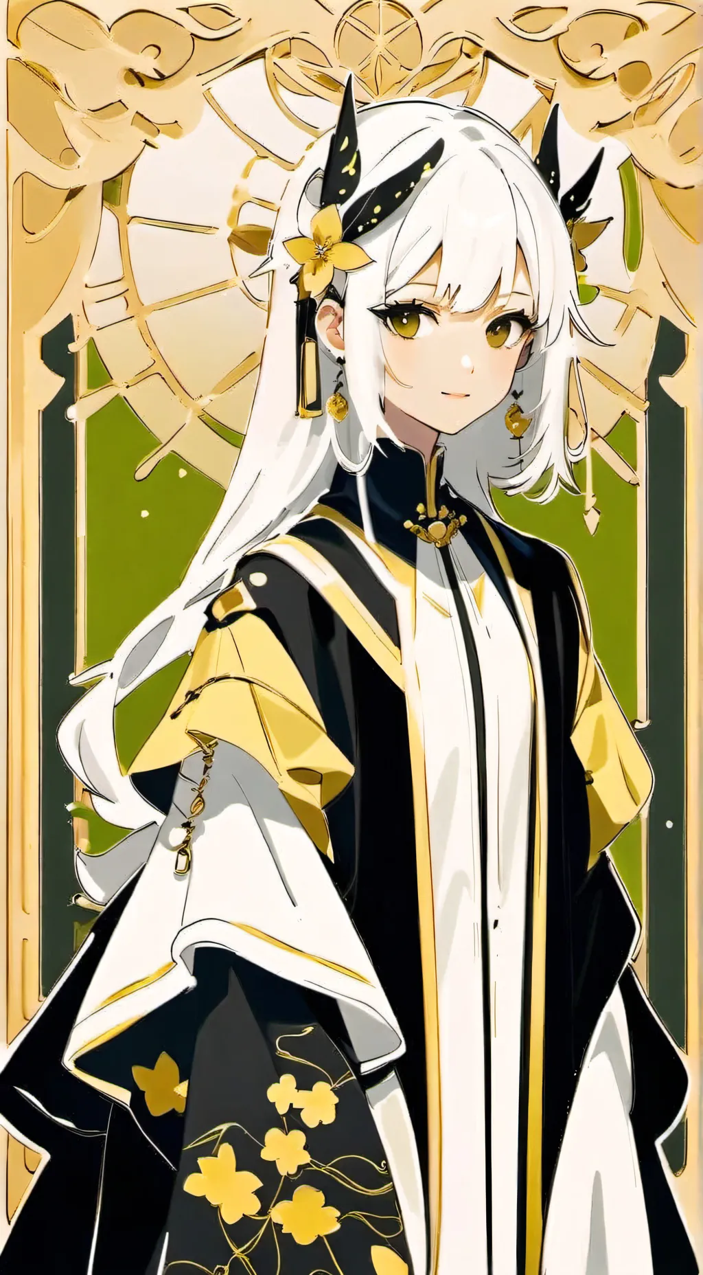 ai character: Silk background