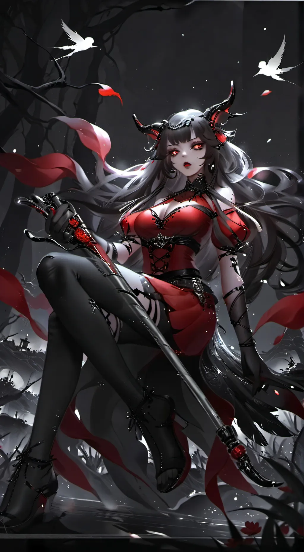 ai character: Adara wolfstein  background