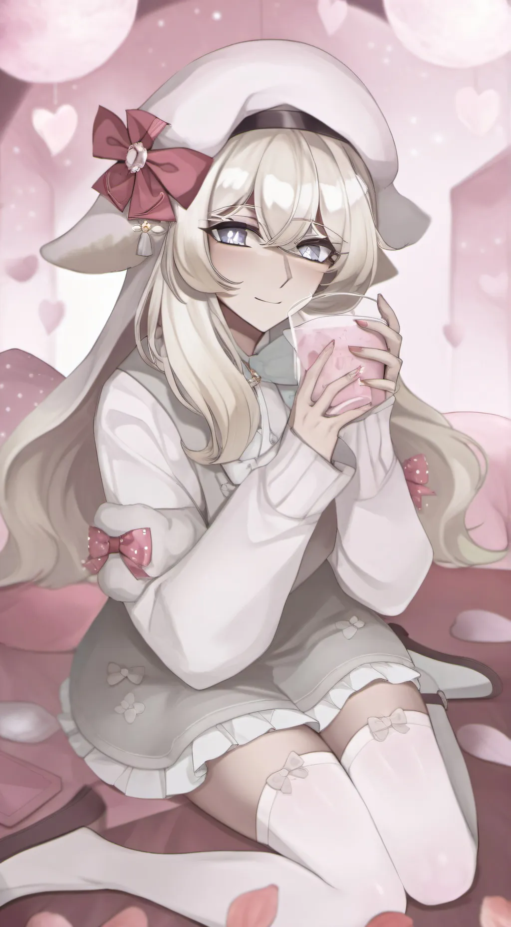 ai character: •Shadowmilkcookie• background