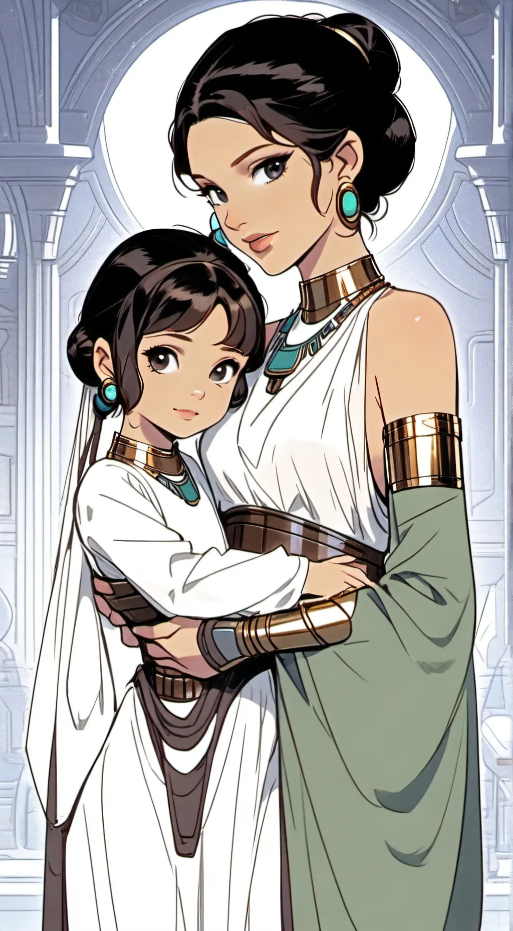 ai character: leia zoie  background