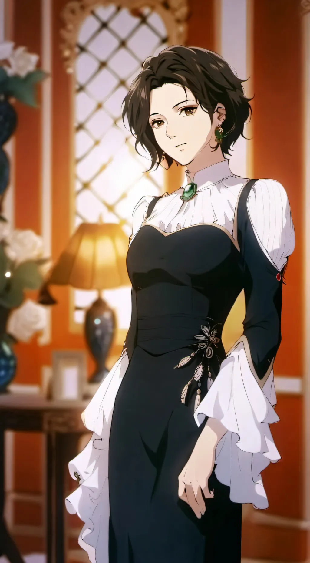 ai character: Sarah Monrō background