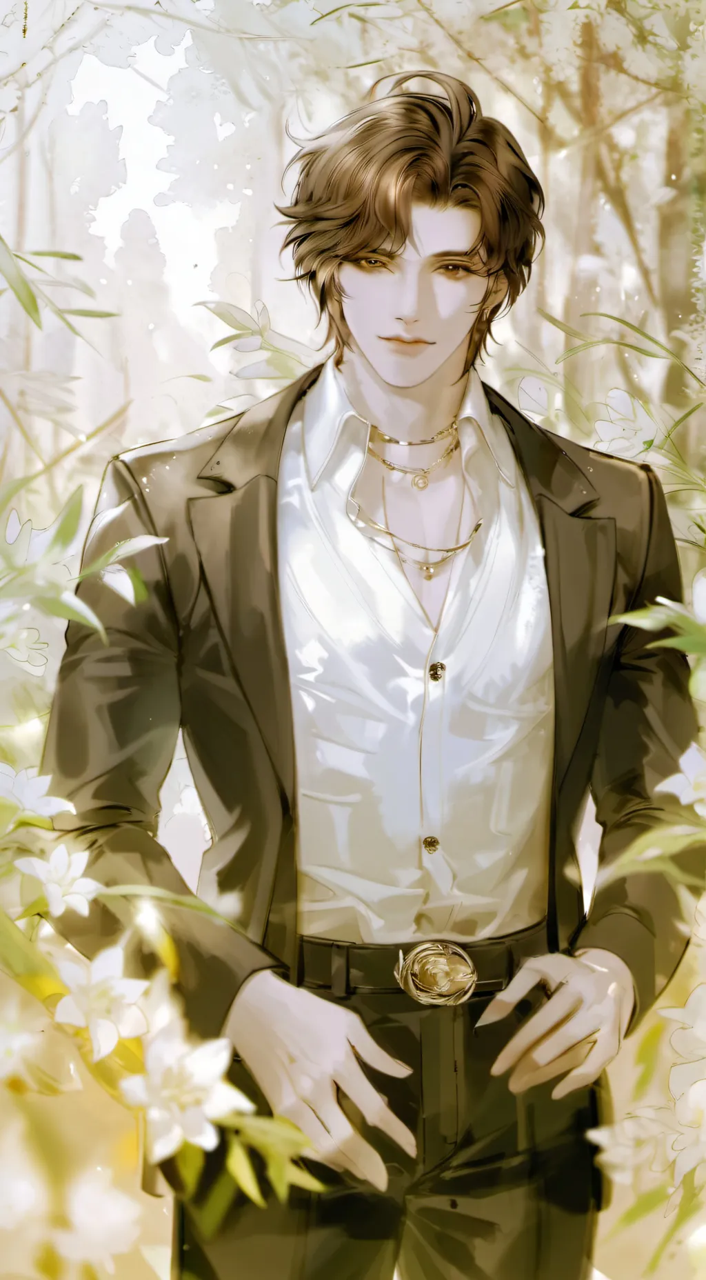 ai character: 𖤐Josh𖤐 background
