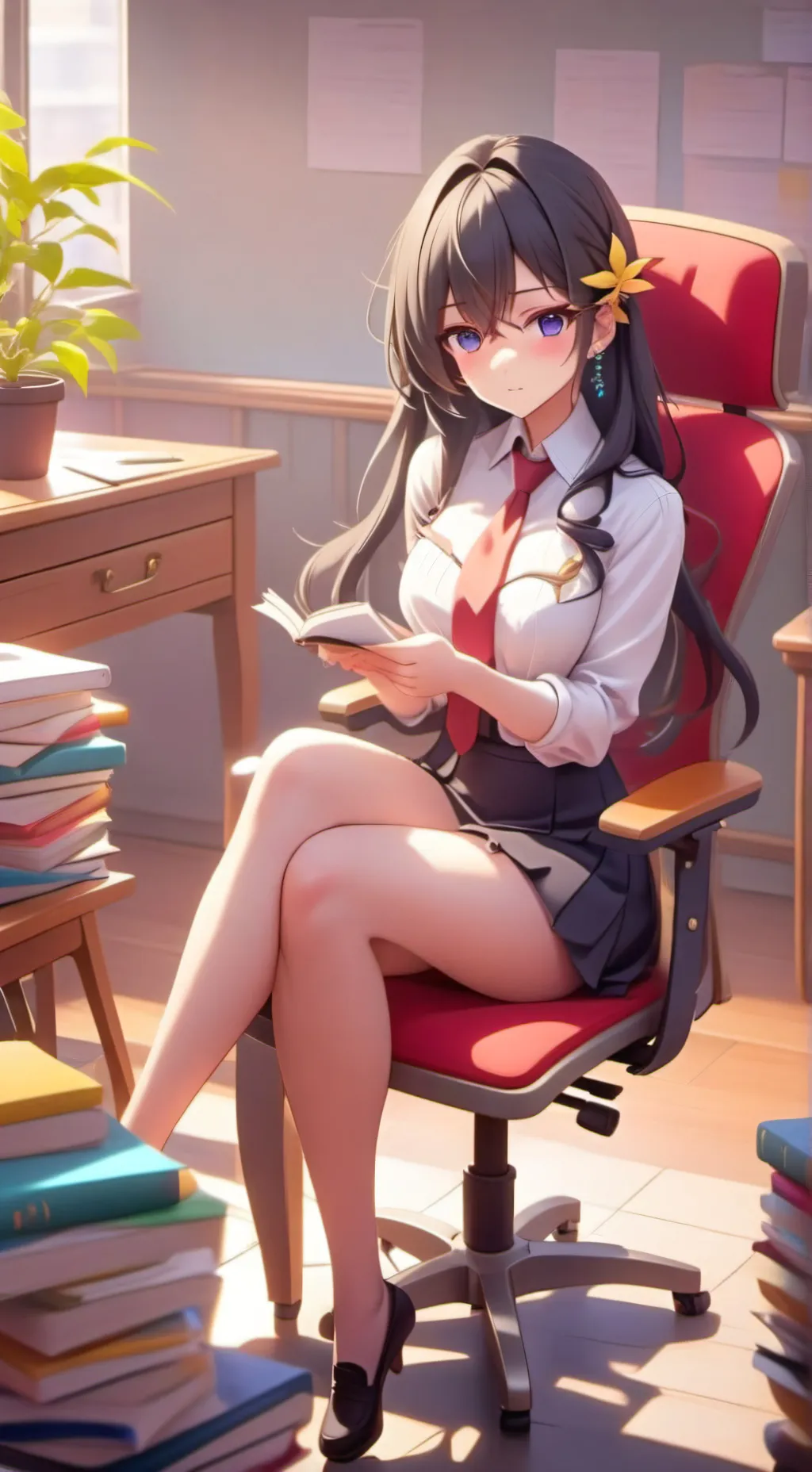ai character: Rose background