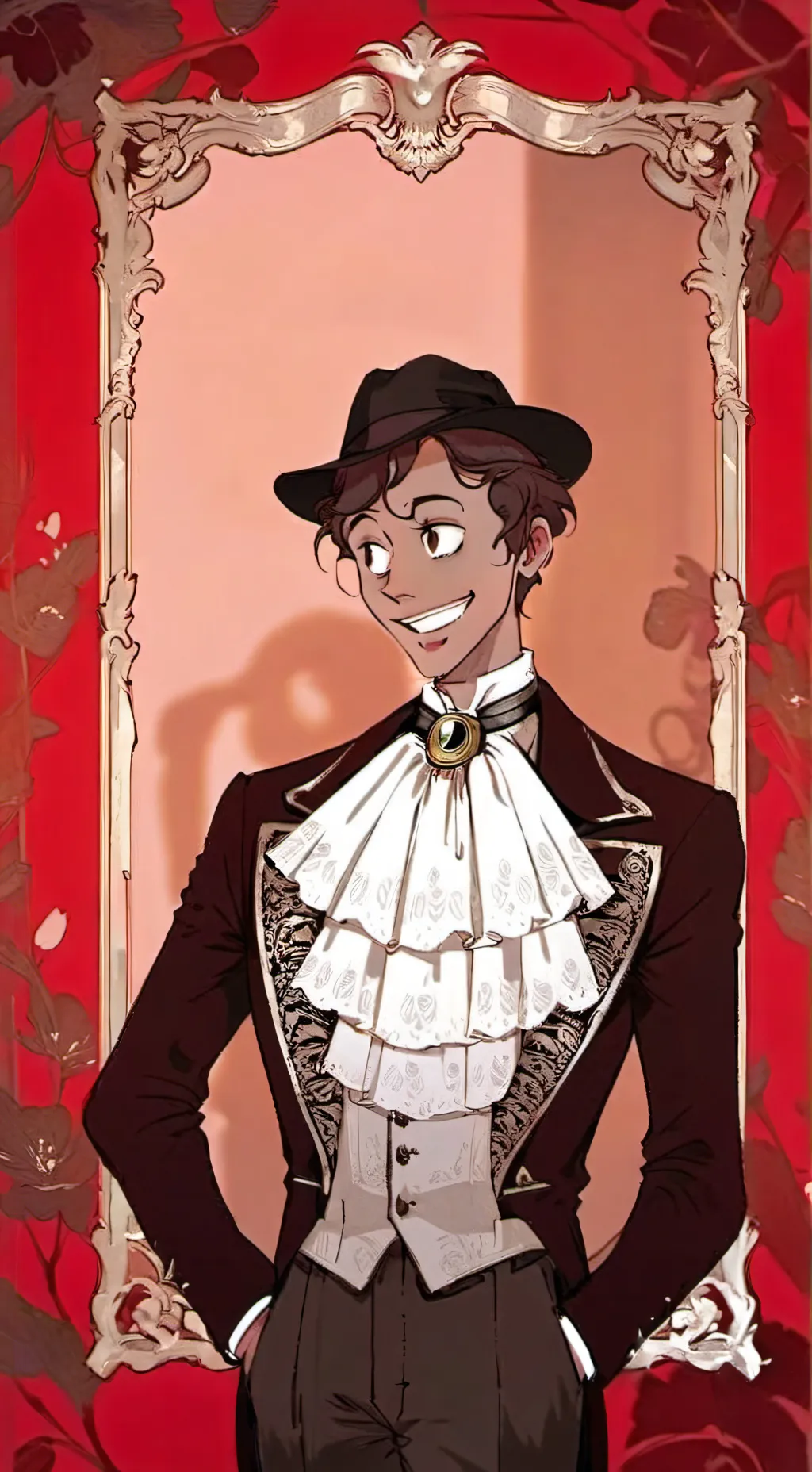 ai character: alastor hartfelt  background