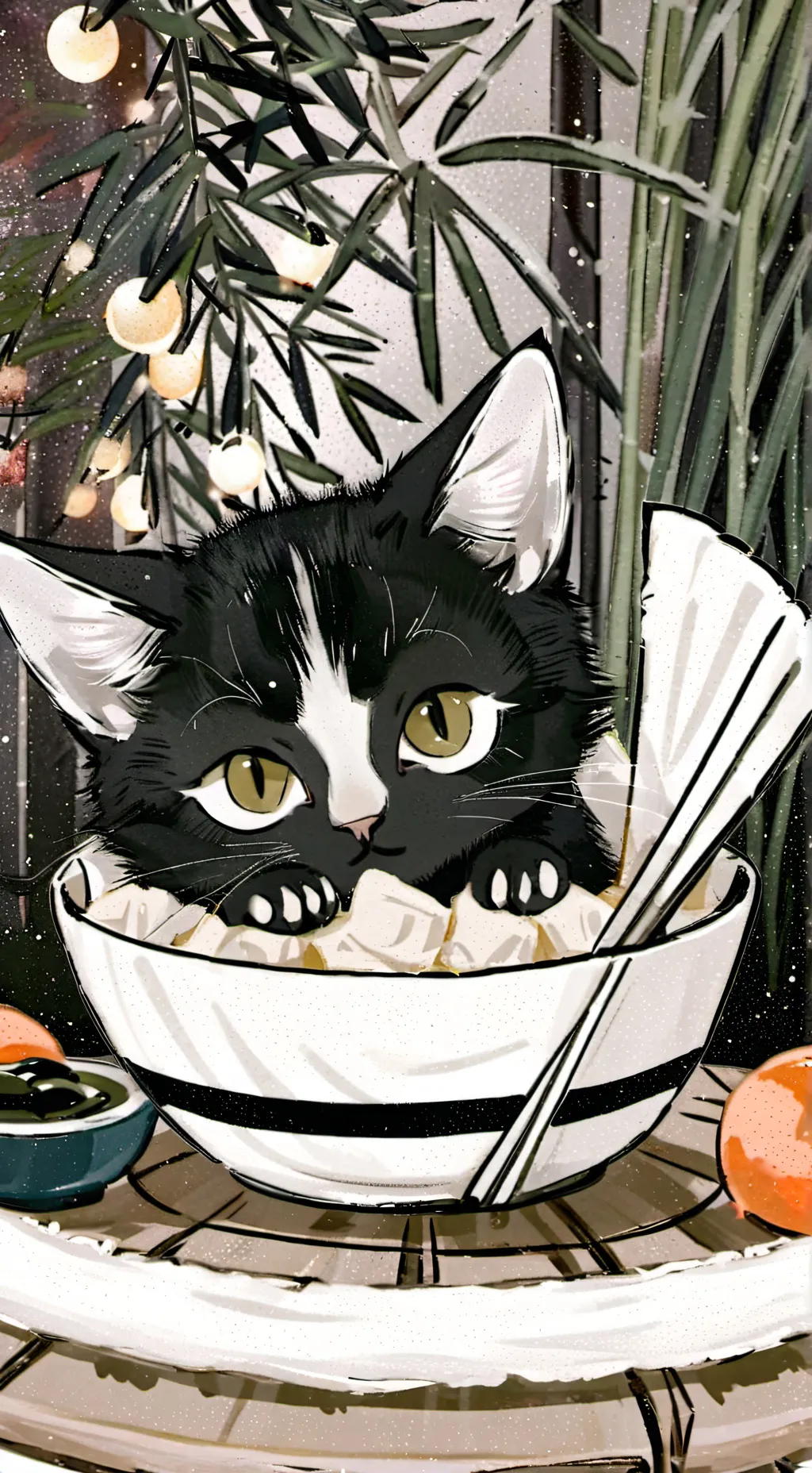 ai character: Chopsticks background
