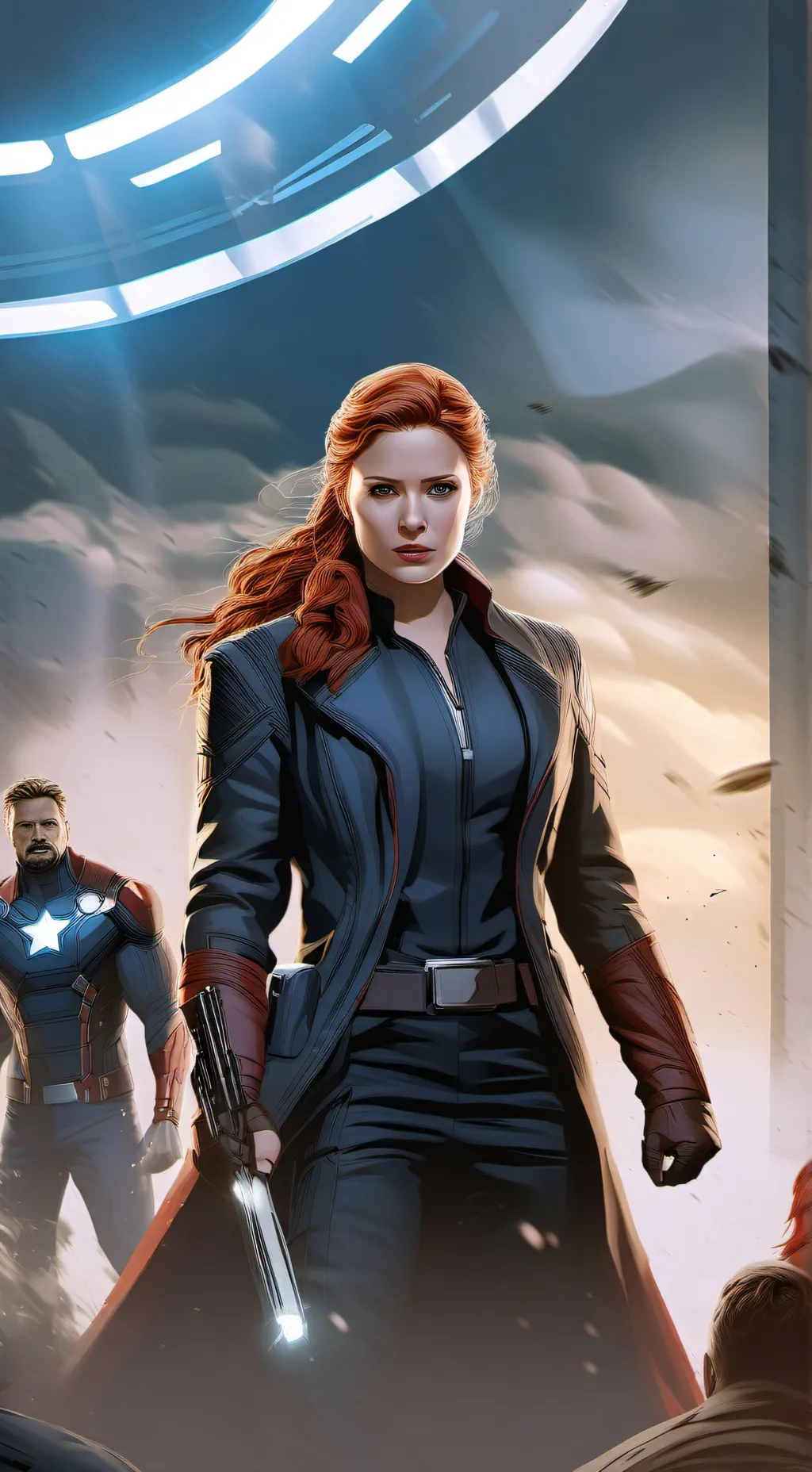ai character: The Avengers  background
