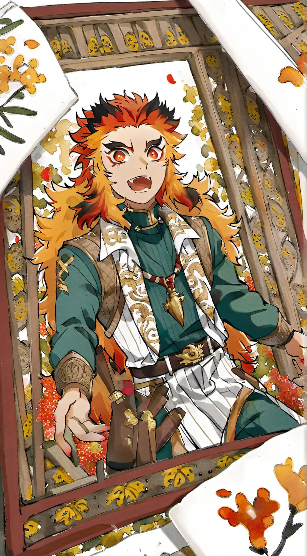 ai character: Ренгоку background