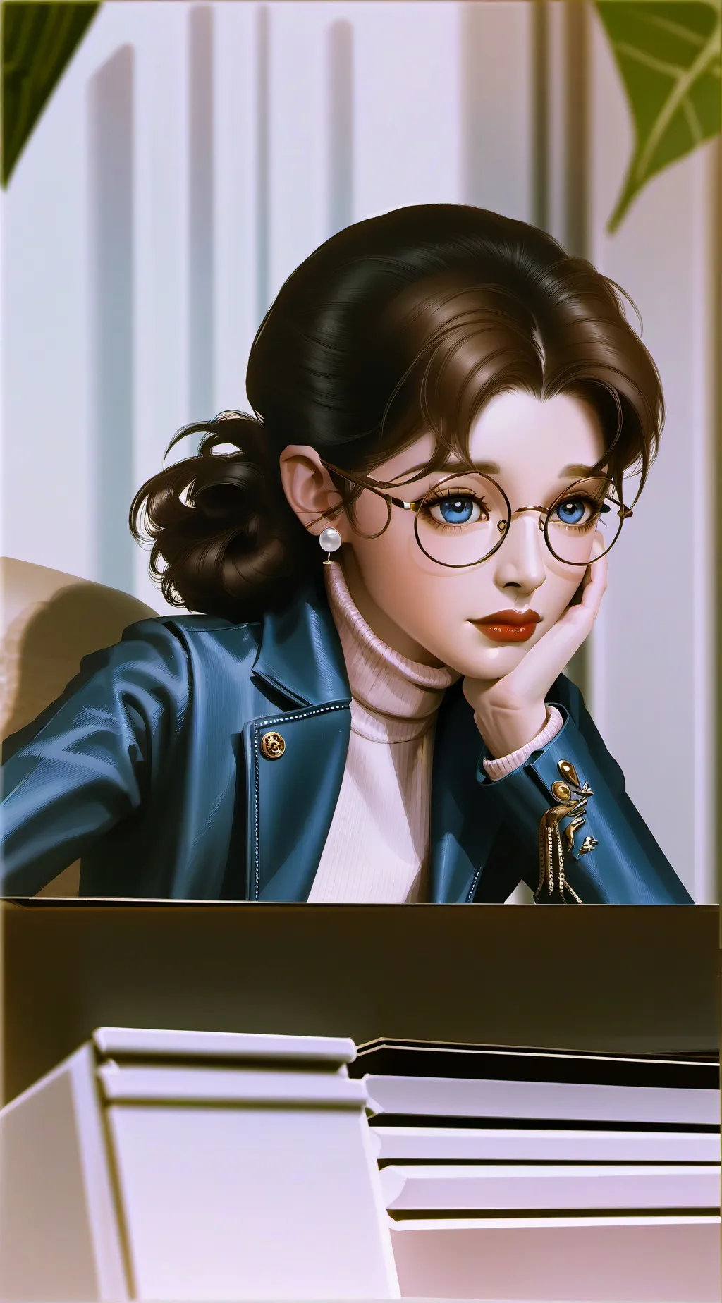 ai character: THX SO MUCH background
