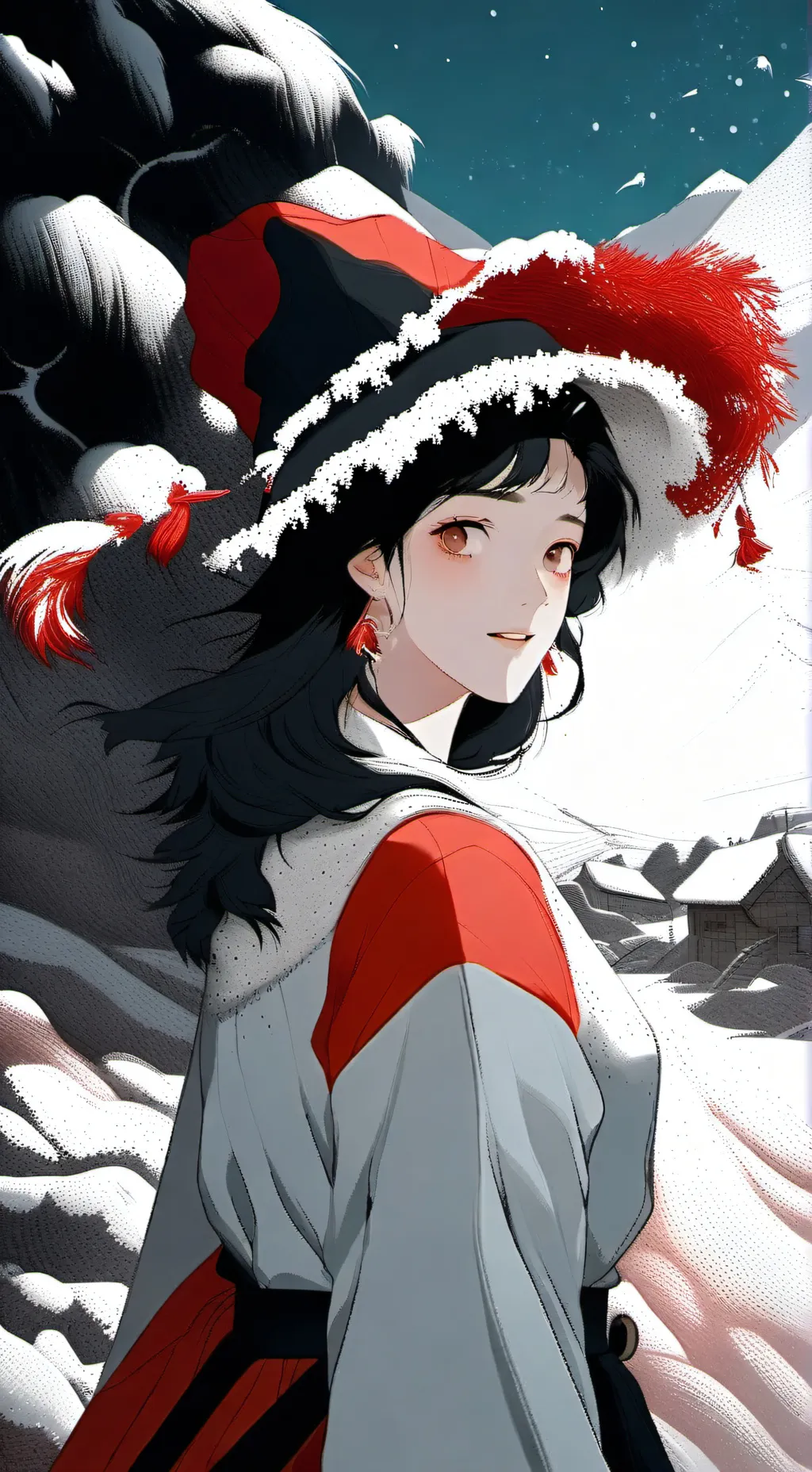 ai character: Sara hinojo  background