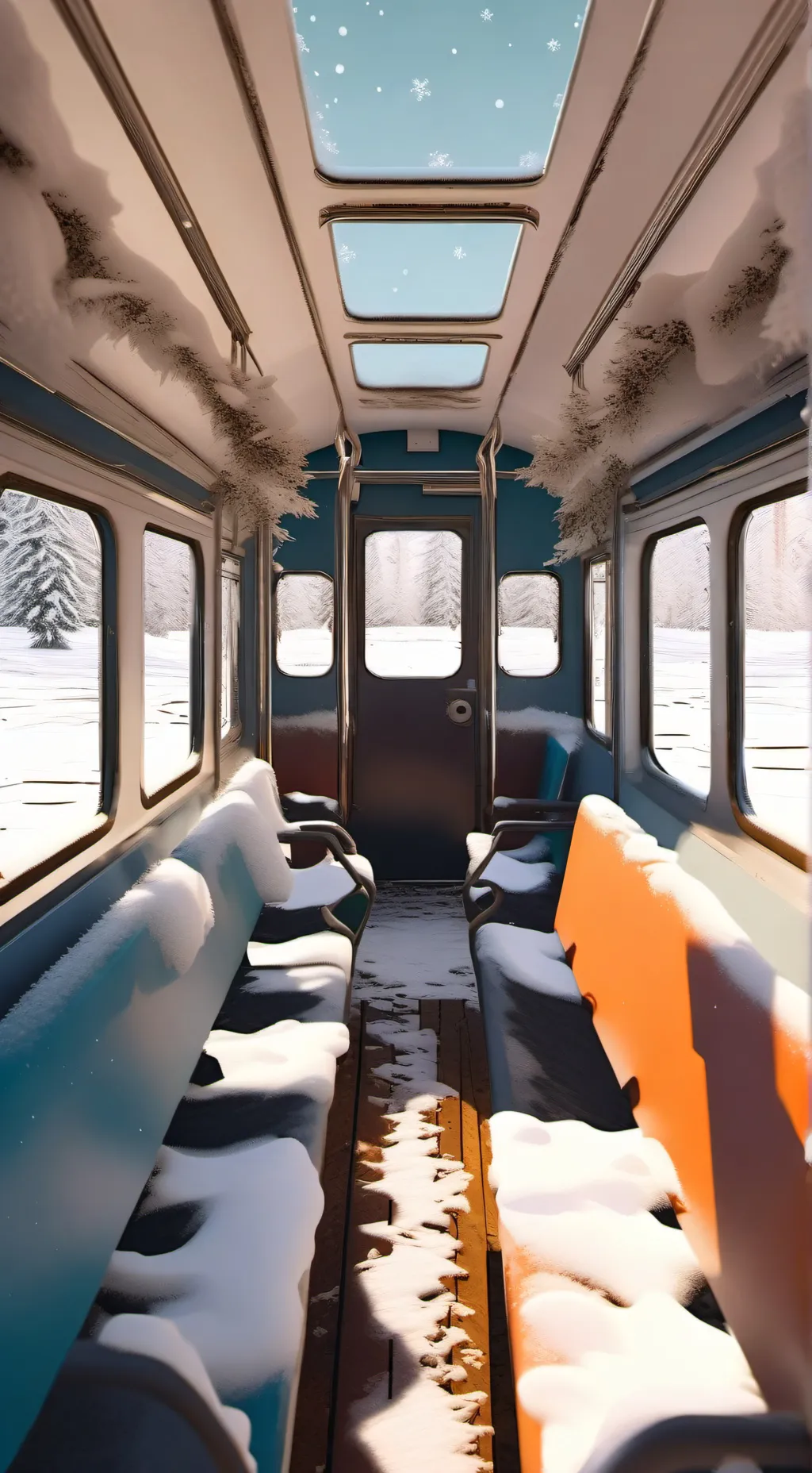 ai character: MHA in ghost train background