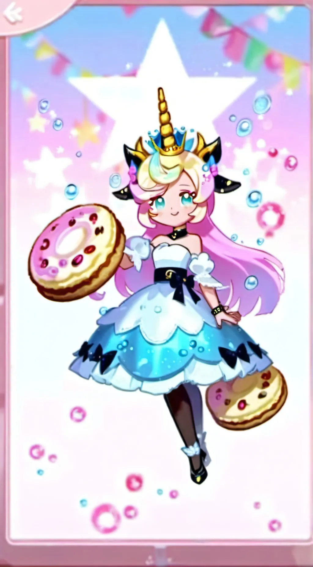 ai character: Cream unicorn! crk background