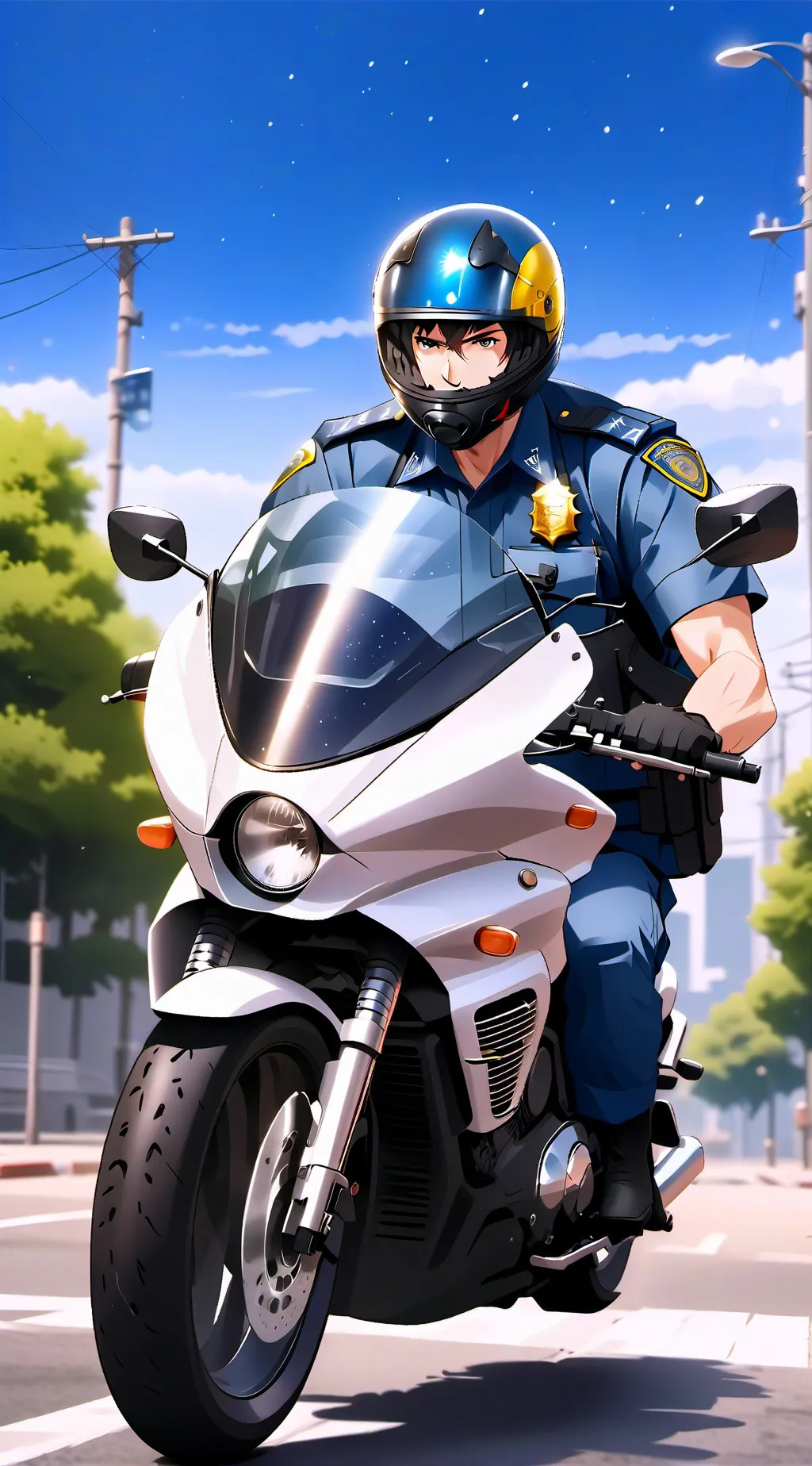 ai character: Police Officer background