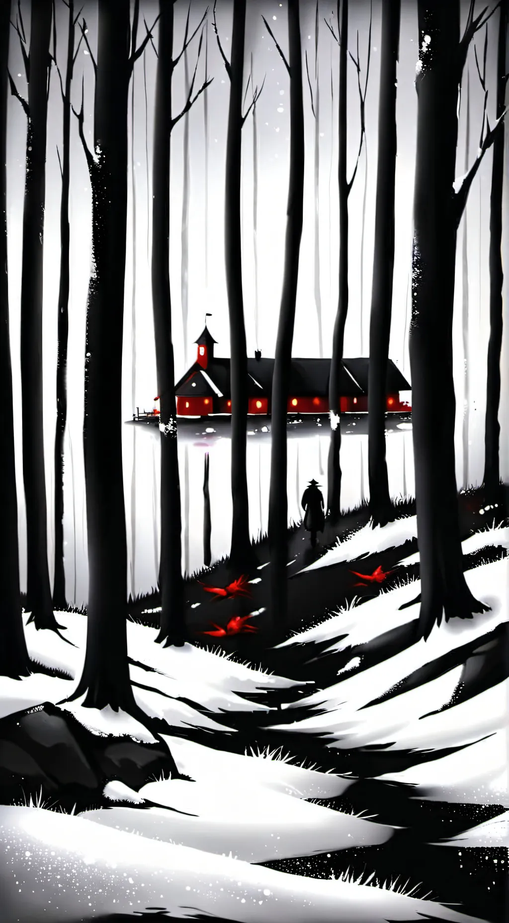 ai character: el bosque maldit😈 background