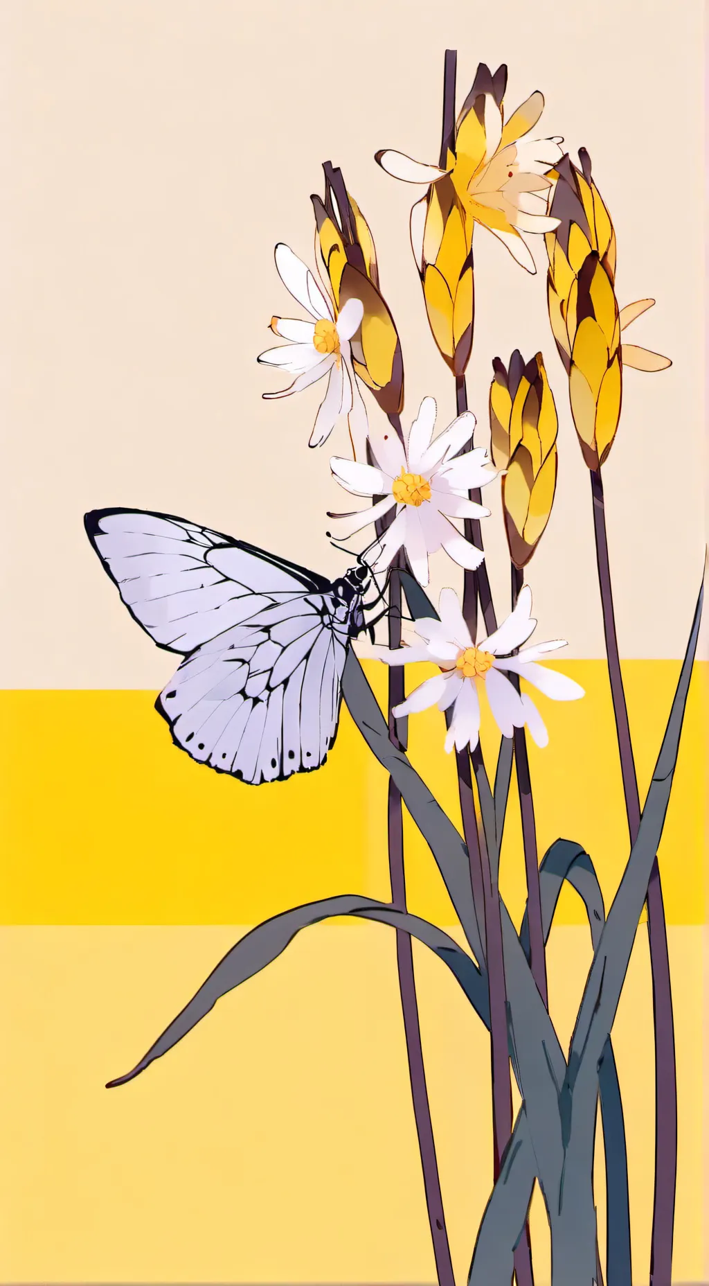 ai character: Mild as spring background