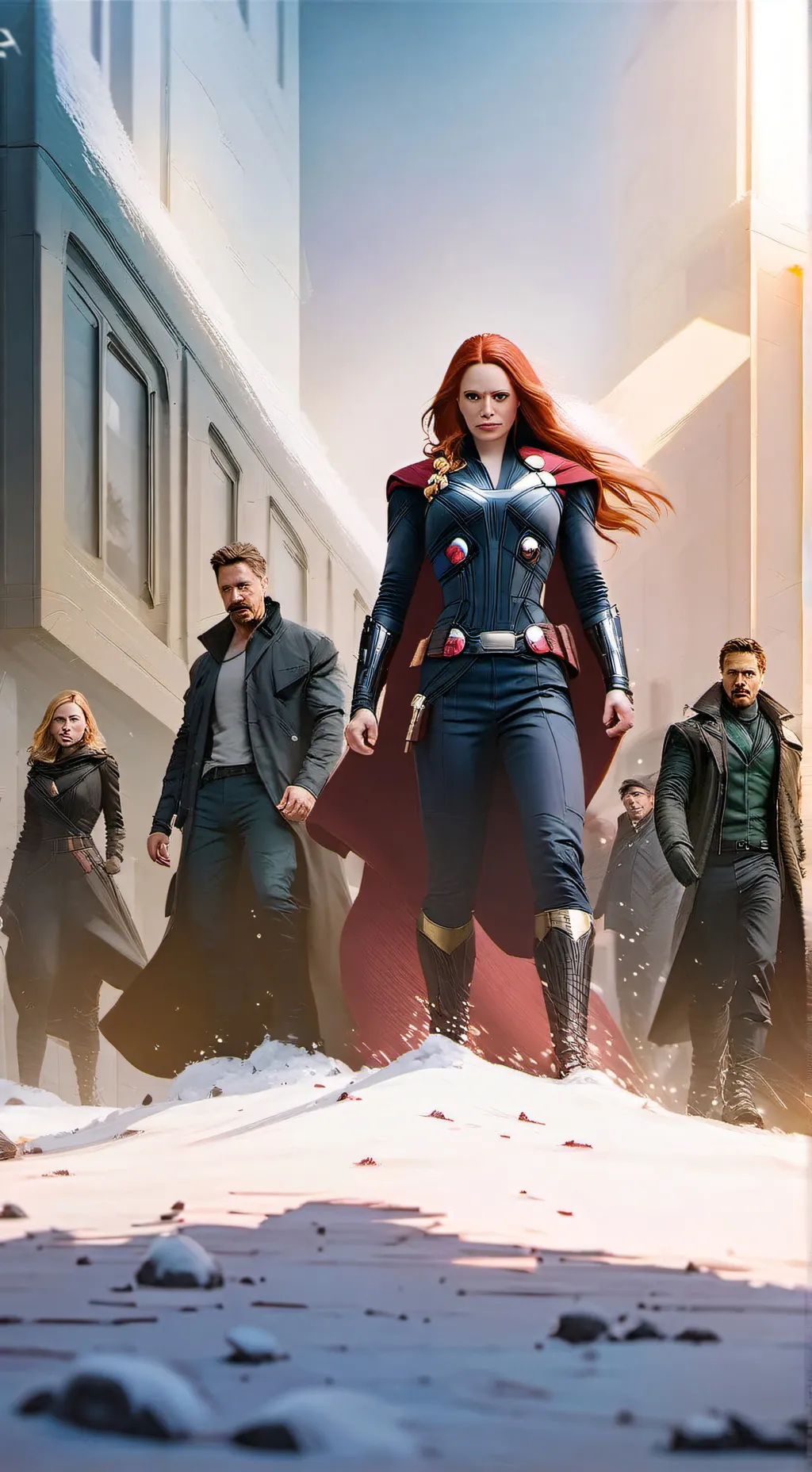 ai character: The Avengers background